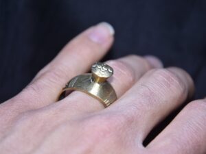 Ethnic Tuareg Copper Ring: Handcrafted Tribal Jewelry