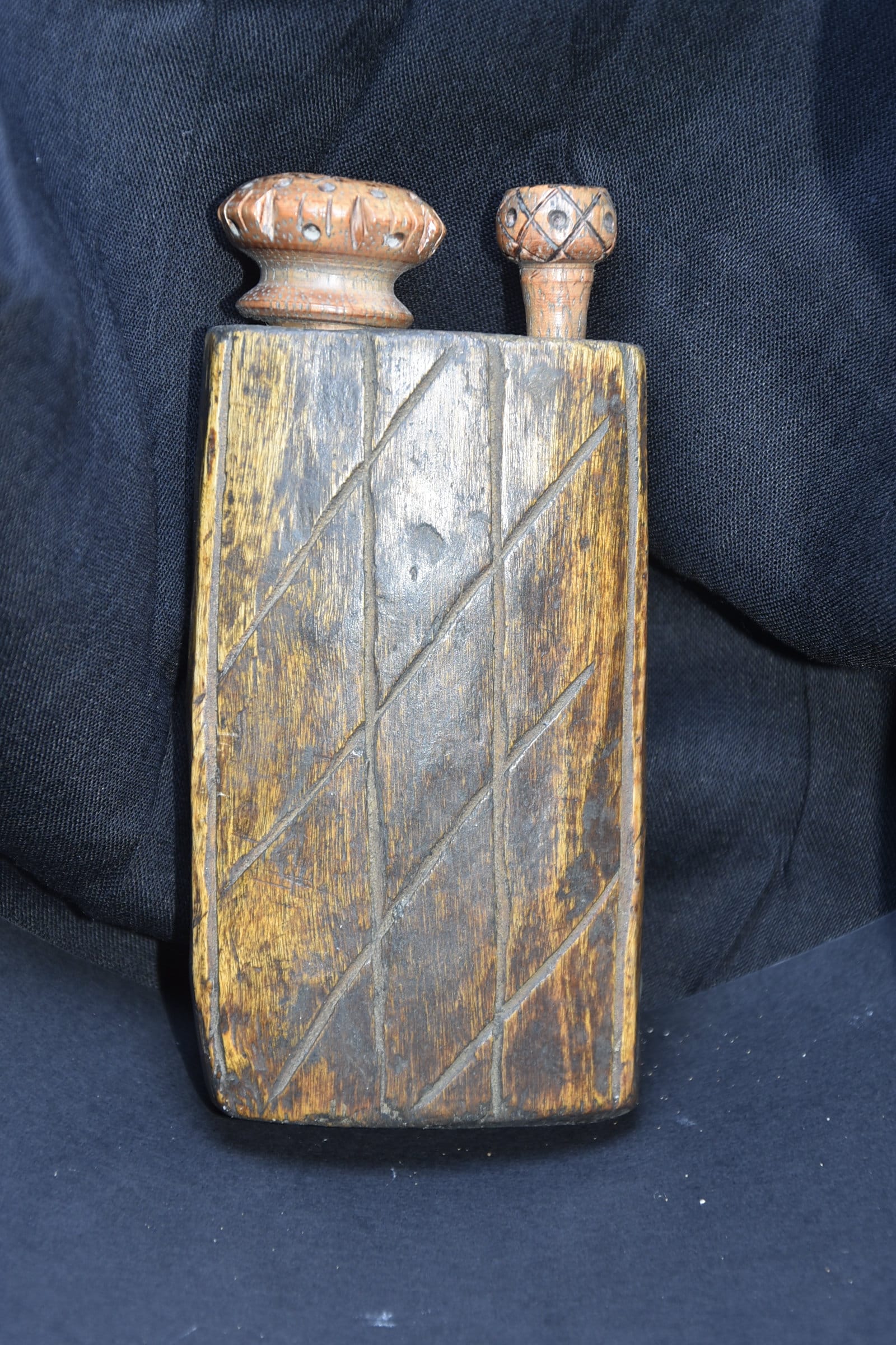 Old Kajal Kohl Wood Bottle Morocco, Moroccan Jewels Antique empty - Image 4