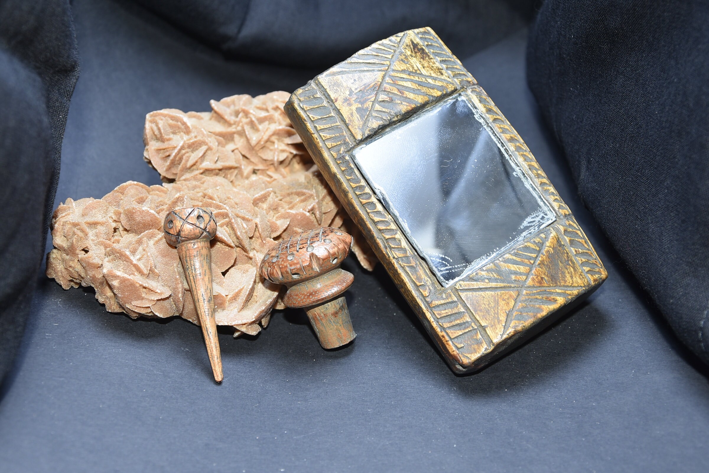 Old Kajal Kohl Wood Bottle Morocco, Moroccan Jewels Antique empty - Image 7