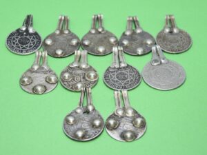 Moroccan Silver Coin Pendants: Berber Jewelry Supplies