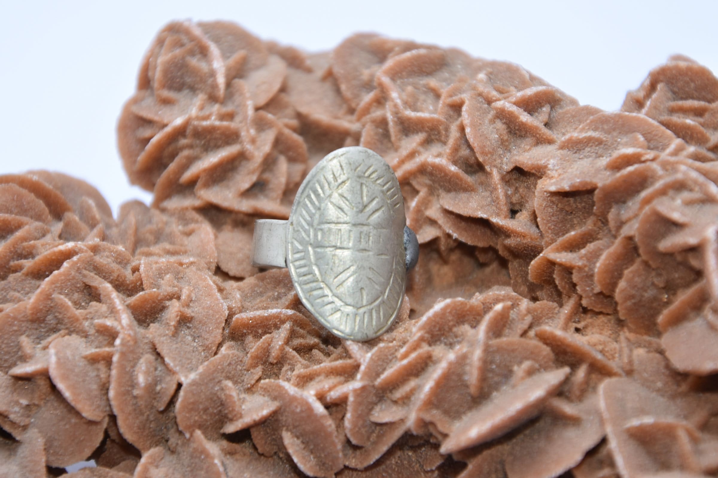 Antique Berber Silver Ring: Ait Atta Tribal Jewelry, Size 9