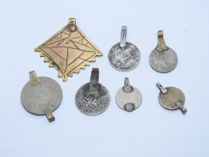 Berber pendant vintage for Old Necklace, moroccan coins