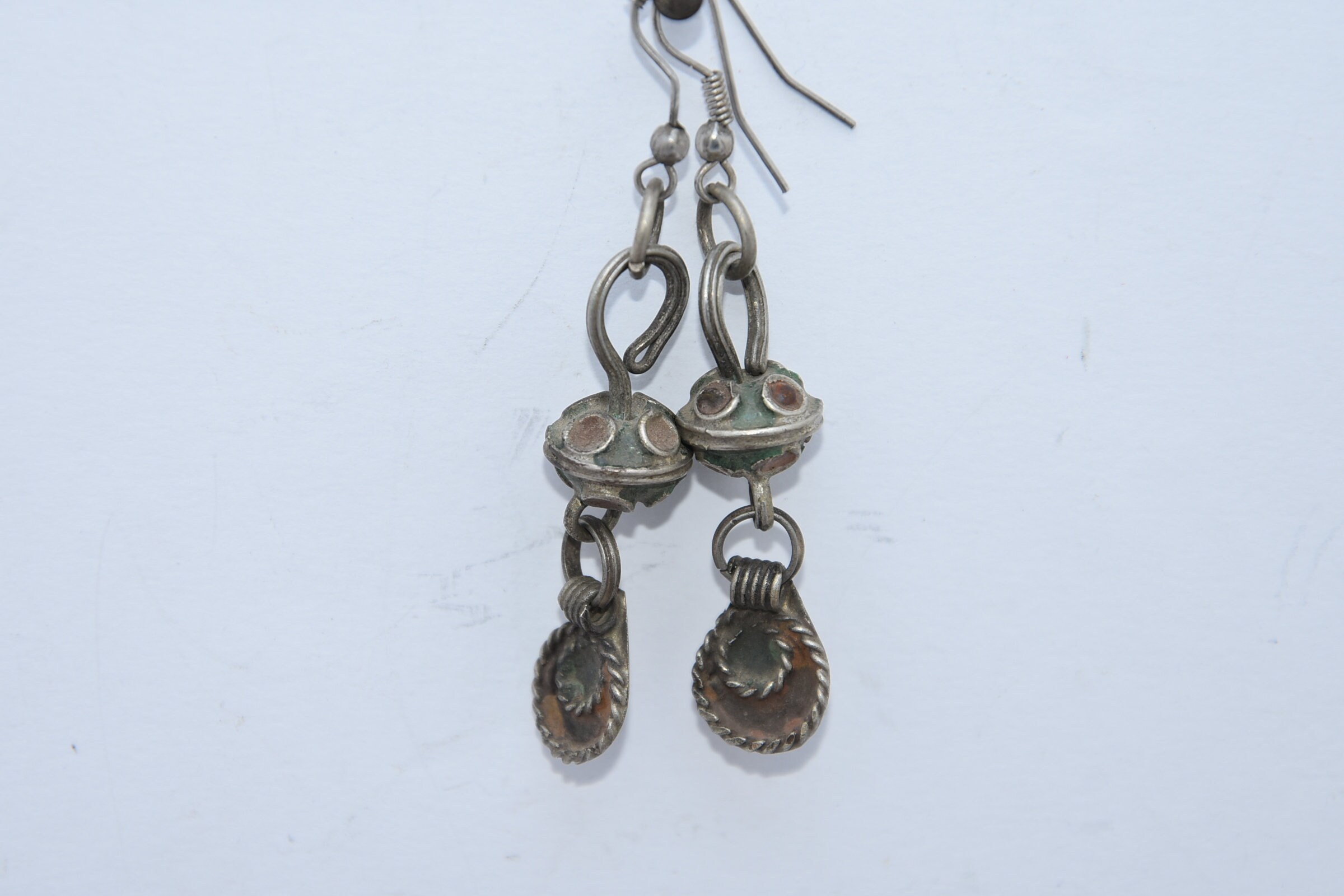 Vintage Berber Earrings enamel - Image 4