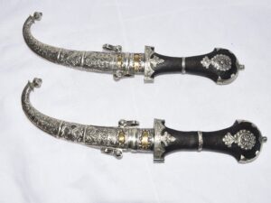Handmade berber Amazigh Khanjar Dagger Silver Vintage Knife From Morocco