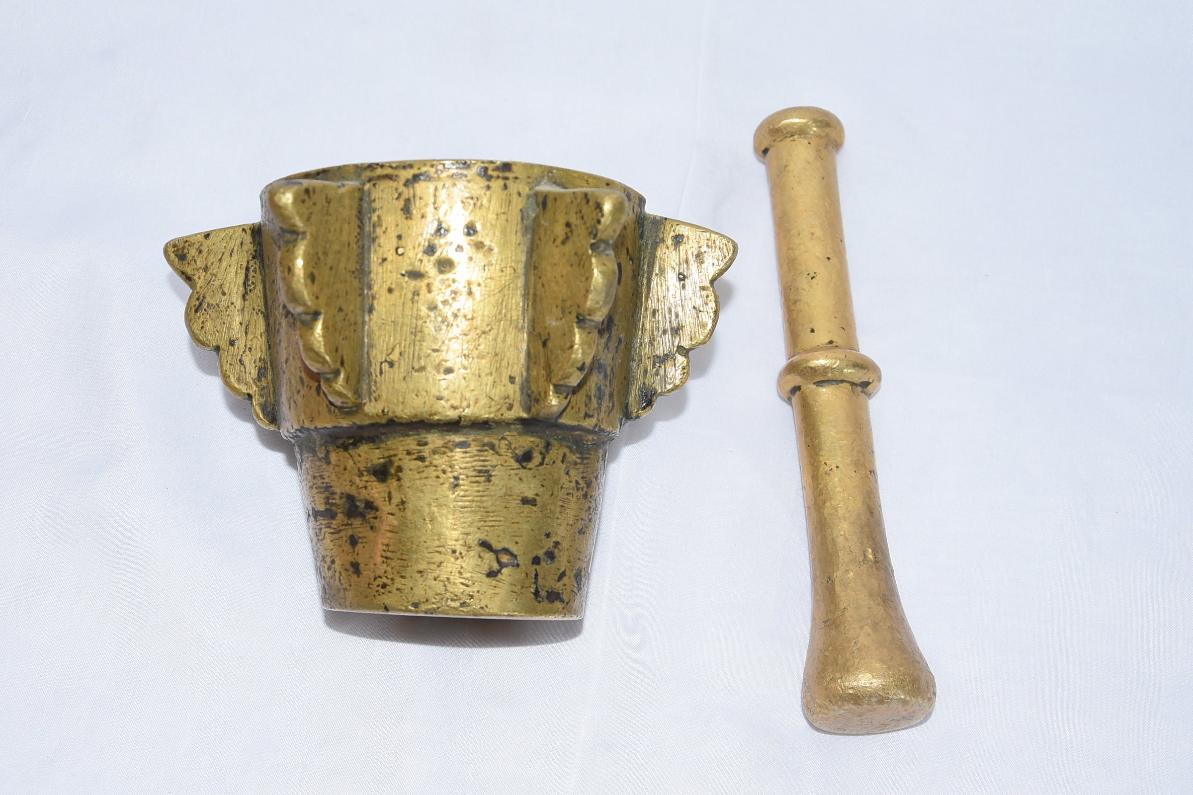 Antique Tuareg Brass Mortar: Berber Mehraz, Morocco - Image 8
