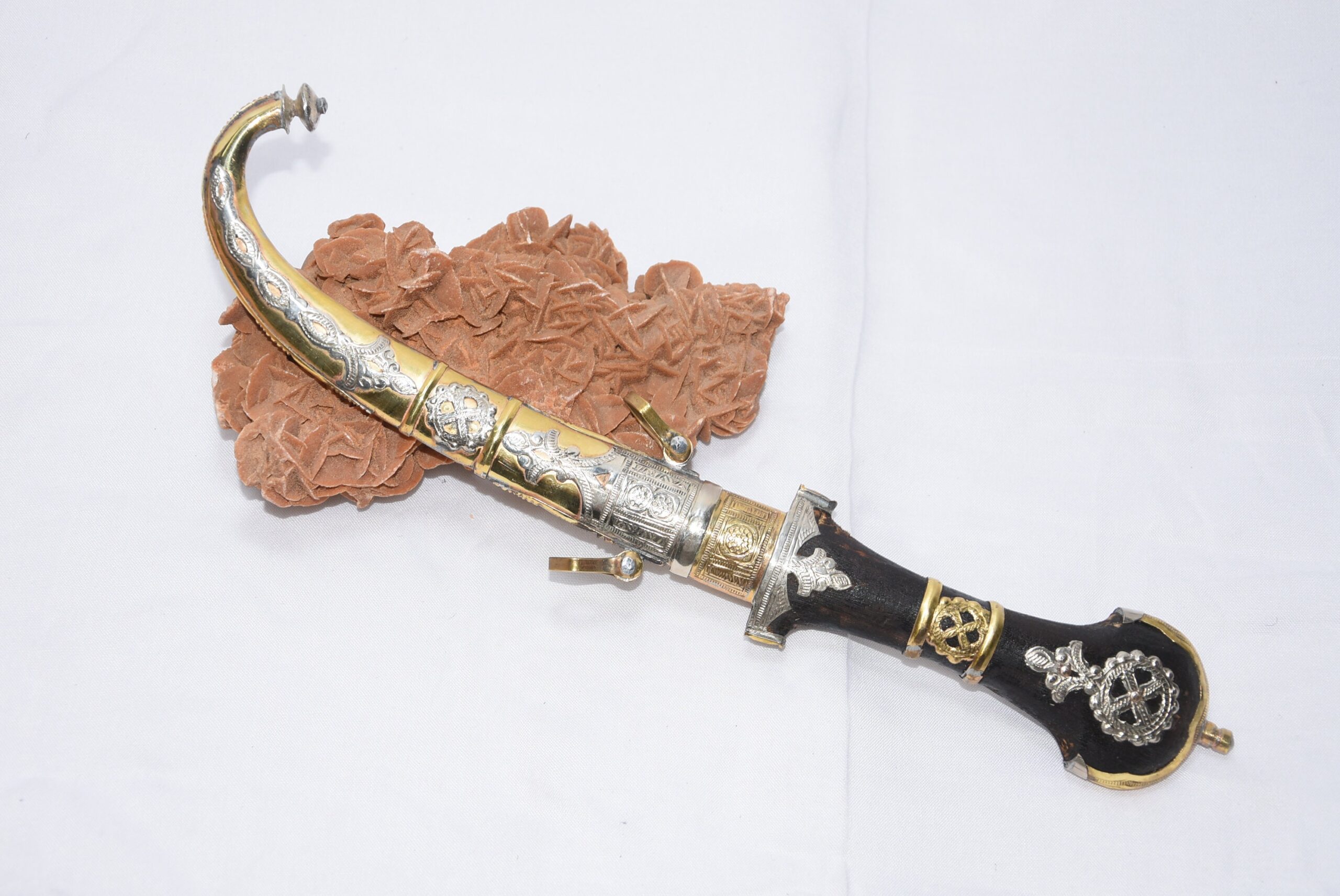 poignards marocains couteau Lame faite à la main, Dague décorative, Décor de poignard fait jambiya Berber