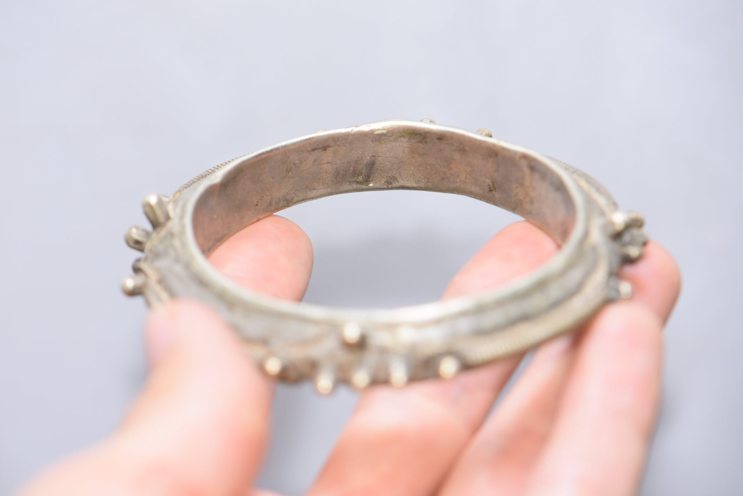 Mauritania Bangle Old Silver, Sahraoui Bracelet Antique Very Rare - Image 5
