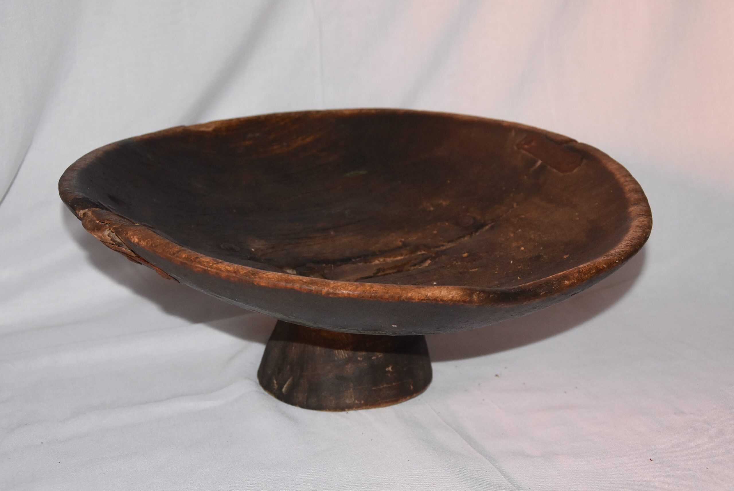 Tuareg wooden Plate Vintage 1940s, Very Rare Moroccan Wood - Image 6