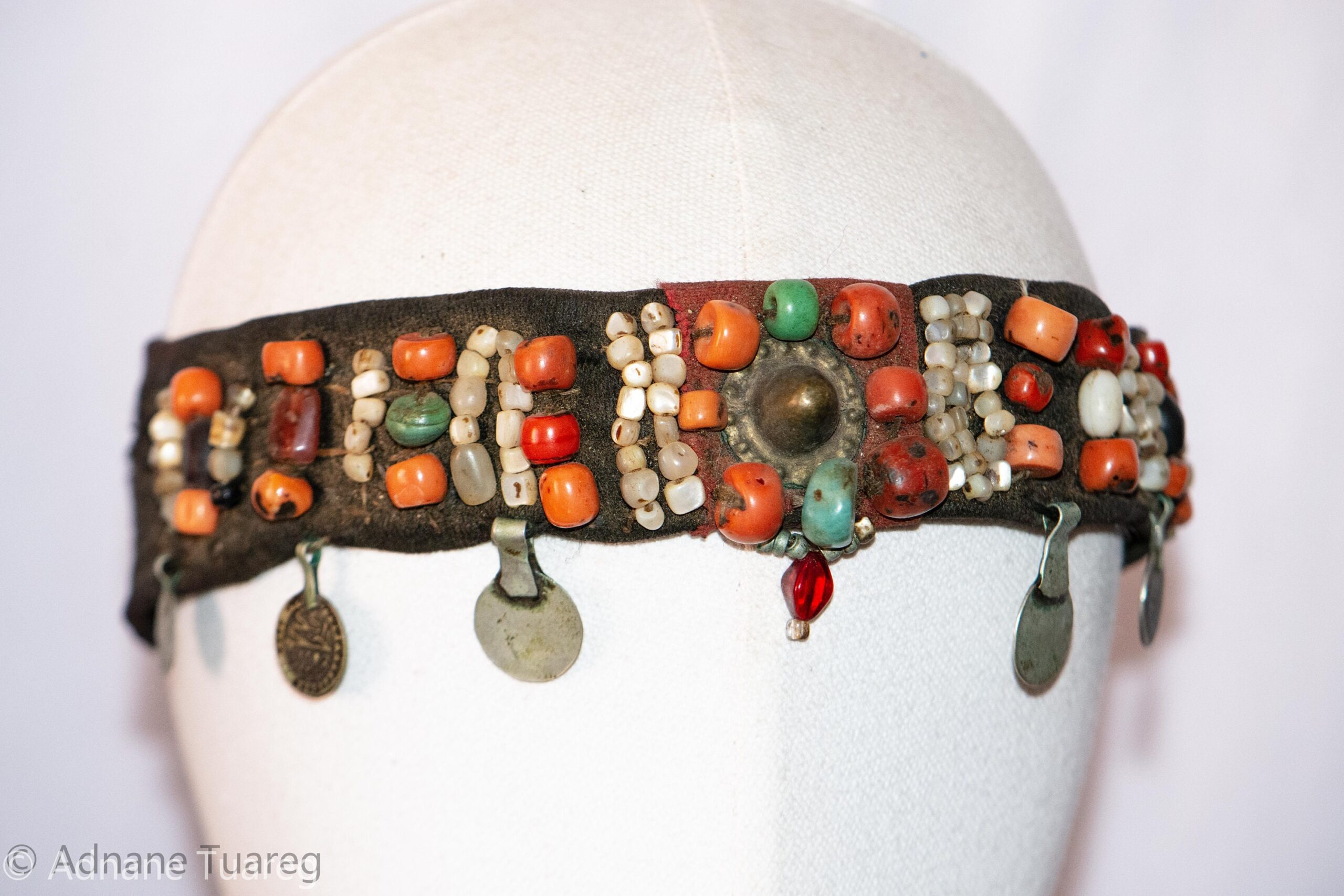 Headband Corail Antique Morocco, Authentic Head Ornament southern ZAGORA