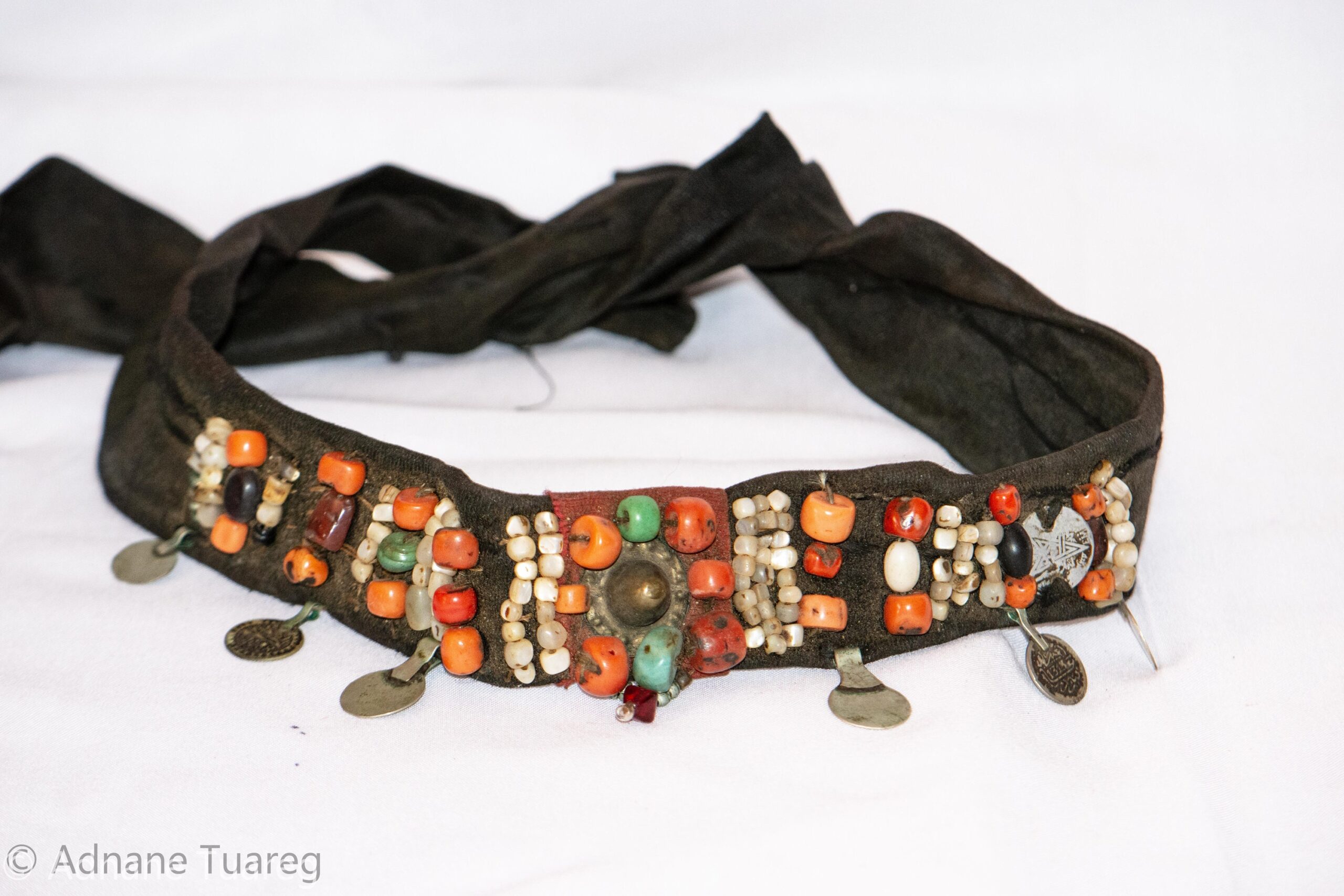 Headband Corail Antique Morocco, Authentic Head Ornament southern ZAGORA - Image 5