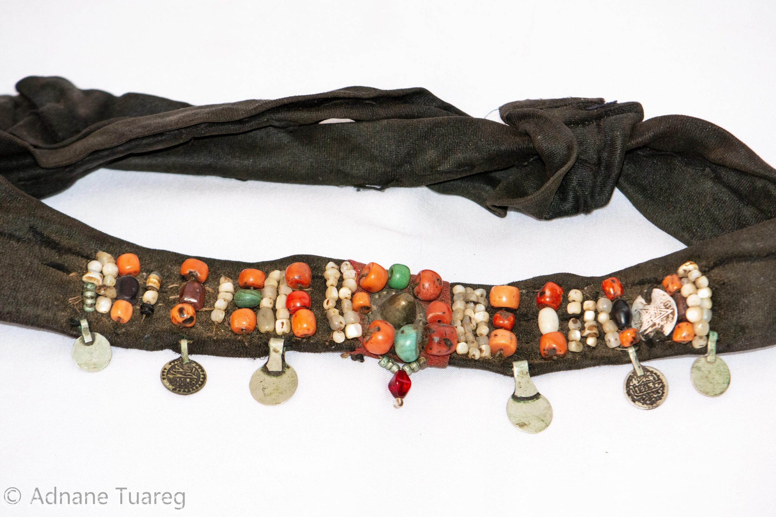 Headband Corail Antique Morocco, Authentic Head Ornament southern ZAGORA - Image 9