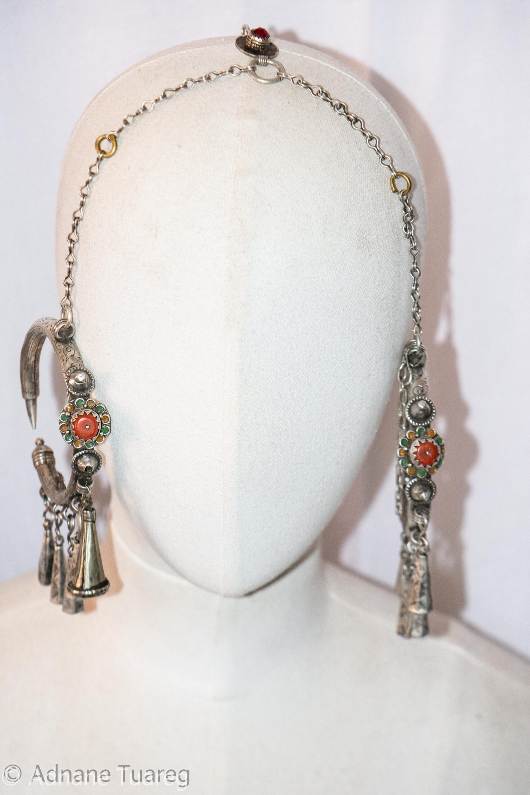 Antique Earrings Morocco - Silver Old Moroccan - Image 5