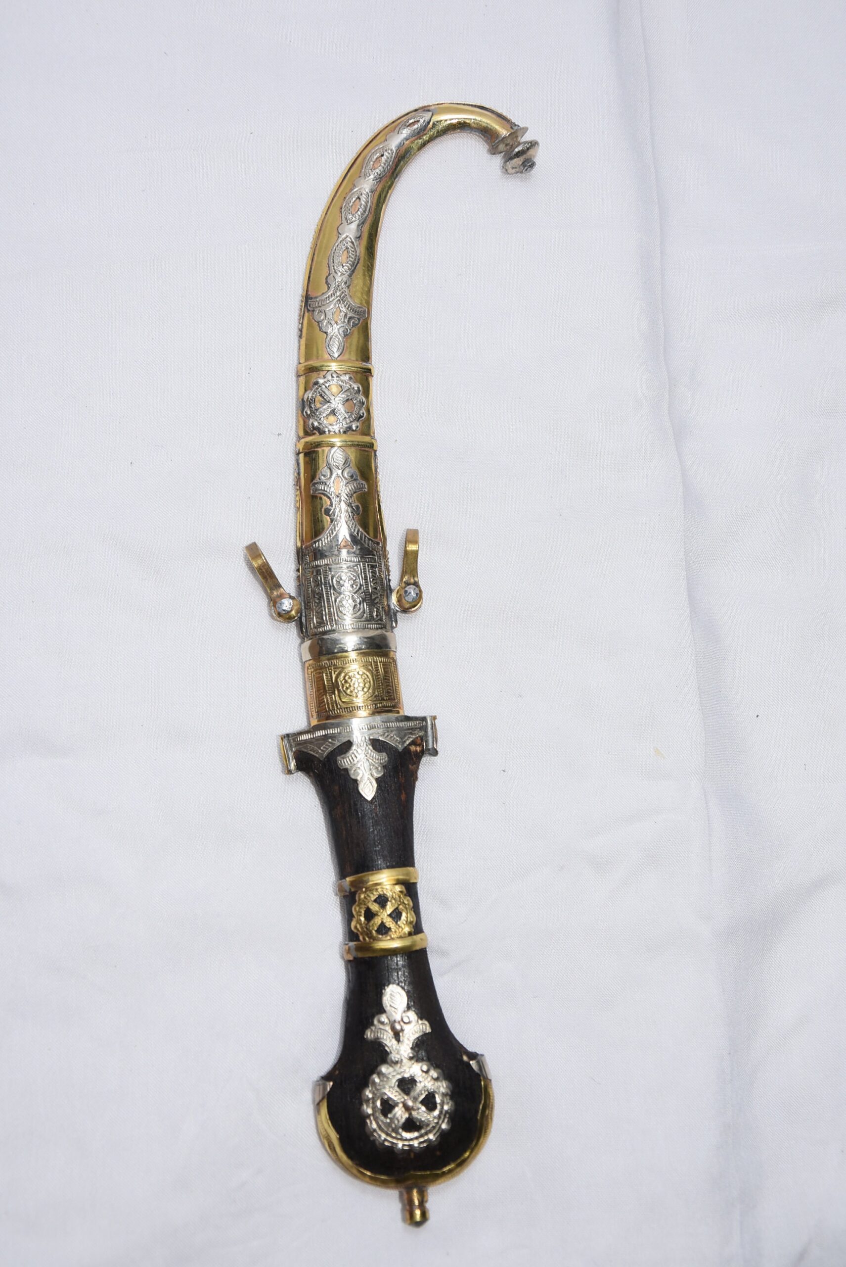 poignards marocains couteau Lame faite à la main, Dague décorative, Décor de poignard fait jambiya Berber - Image 8