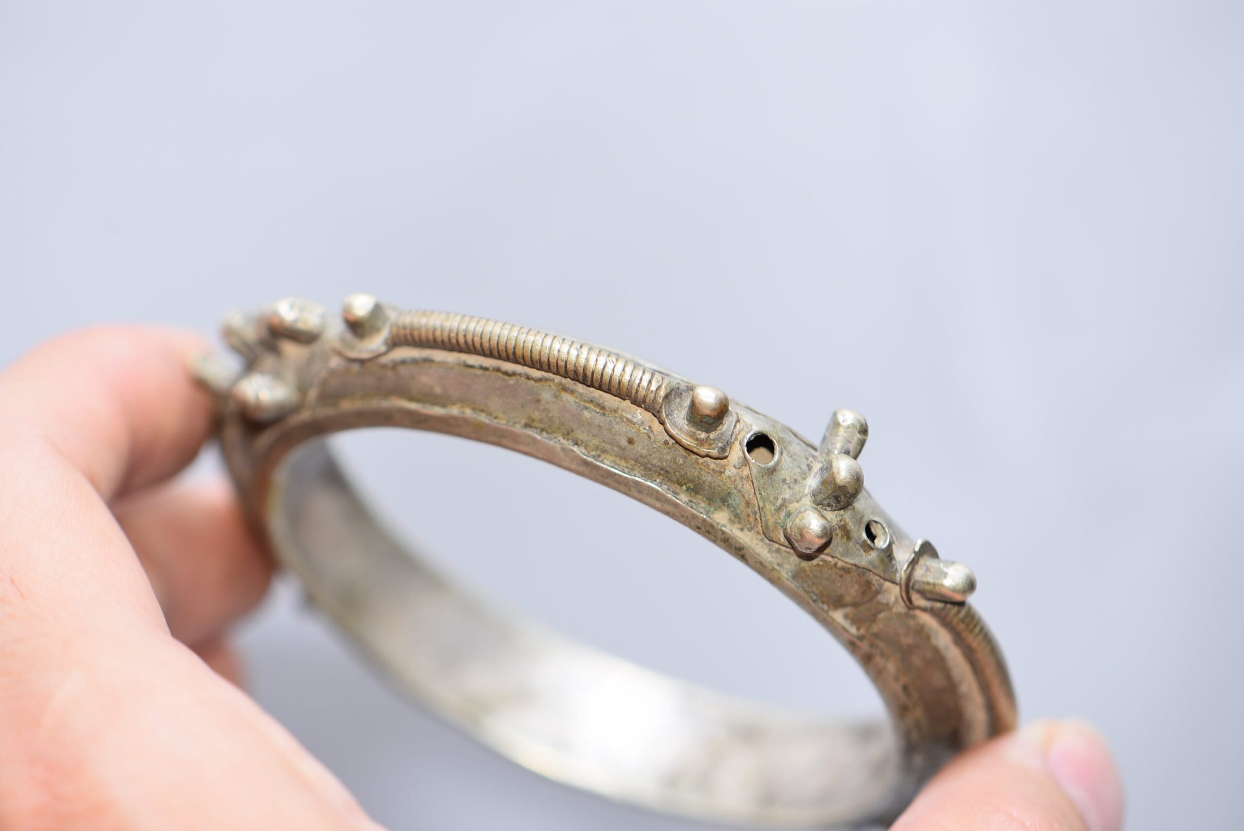 Mauritania Bangle Old Silver, Sahraoui Bracelet Antique Very Rare - Image 4