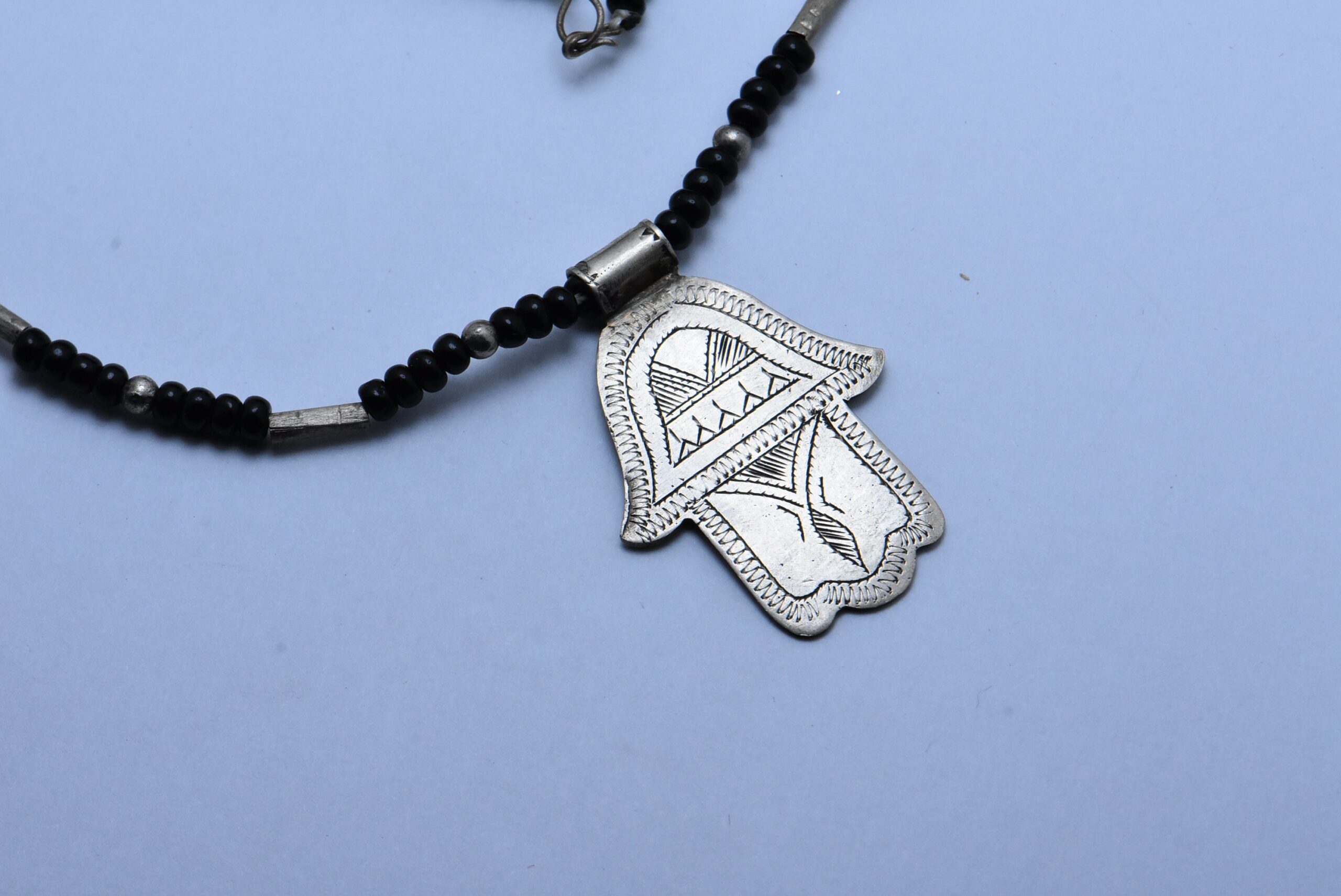 Berber Necklace Silver Hand Fatima - Image 3