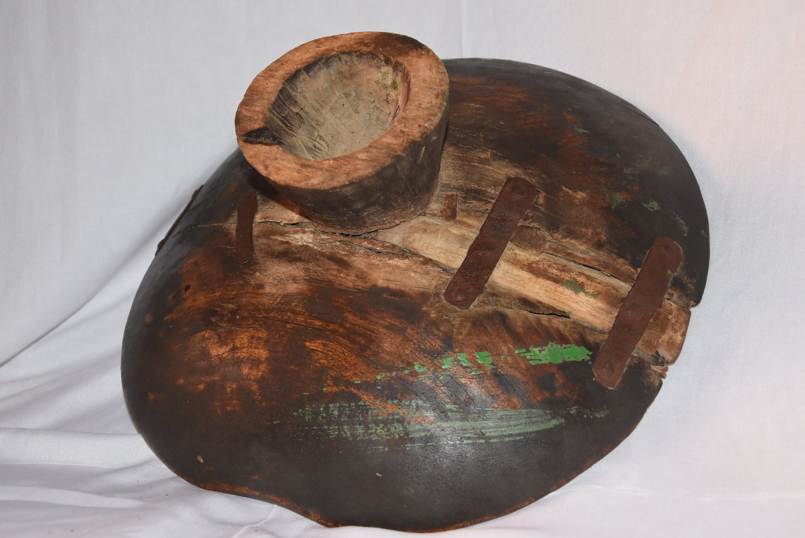 Tuareg wooden Plate Vintage 1940s, Very Rare Moroccan Wood - Image 8
