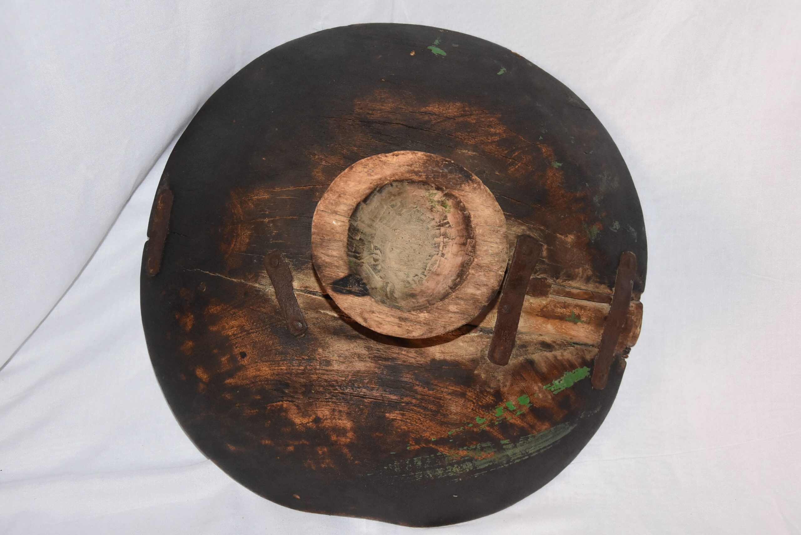 Tuareg wooden Plate Vintage 1940s, Very Rare Moroccan Wood - Image 7