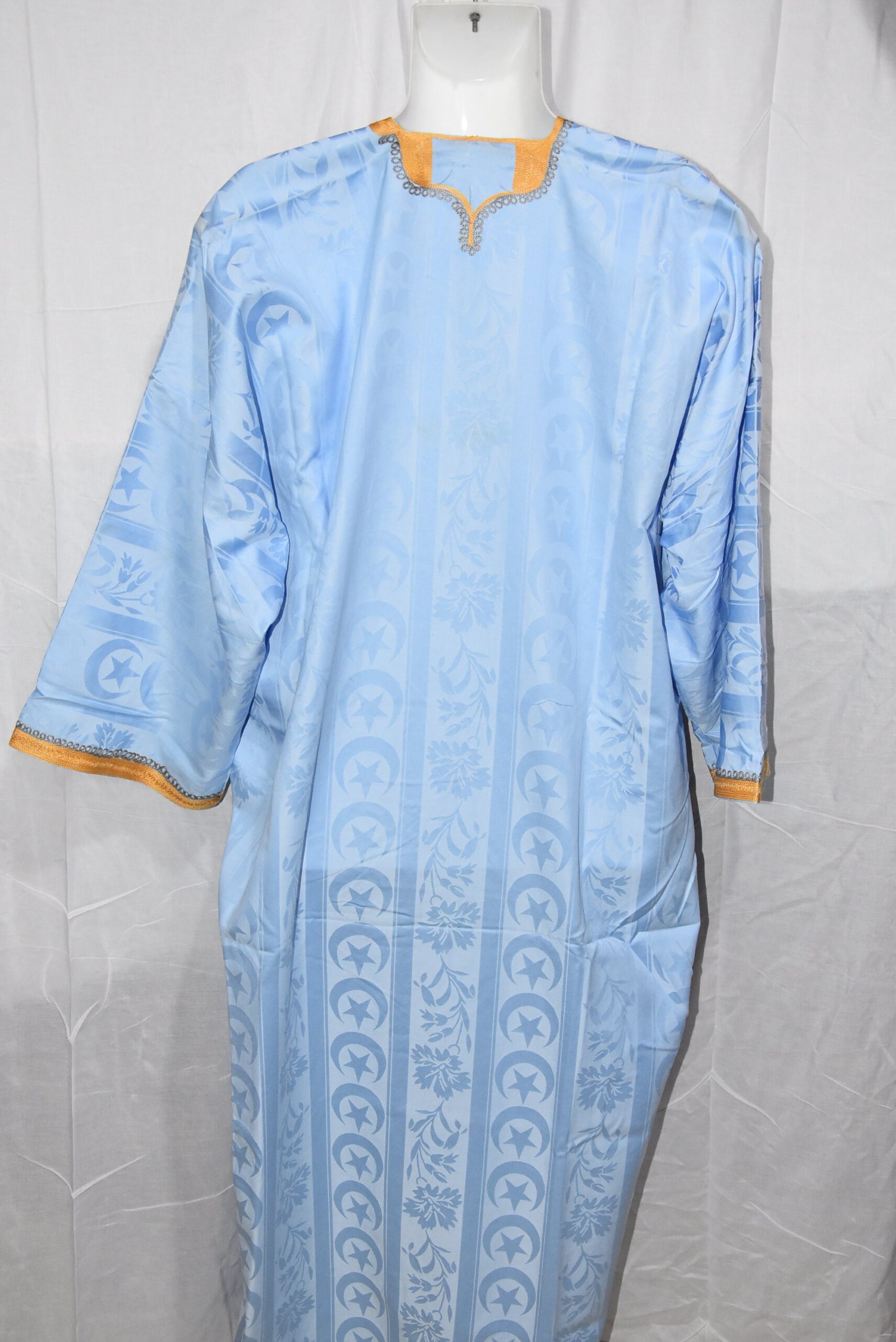Mauritanian Tuareg Bleu Dress, Traditional Sahara Morocco Clothing - Image 8