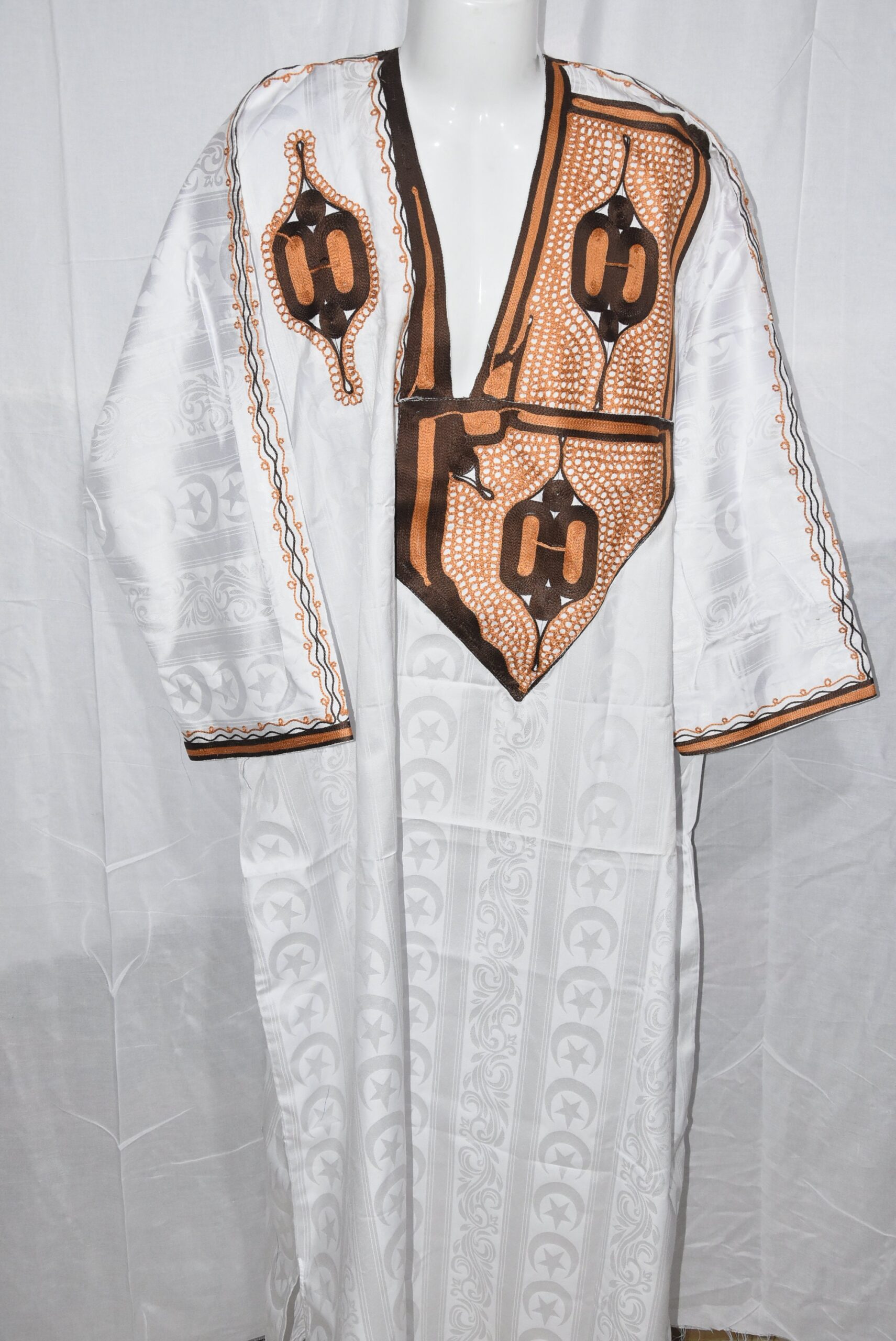 Handmade African Kaftan Tuareg Bleu Traditional Clothing Dress - Image 3