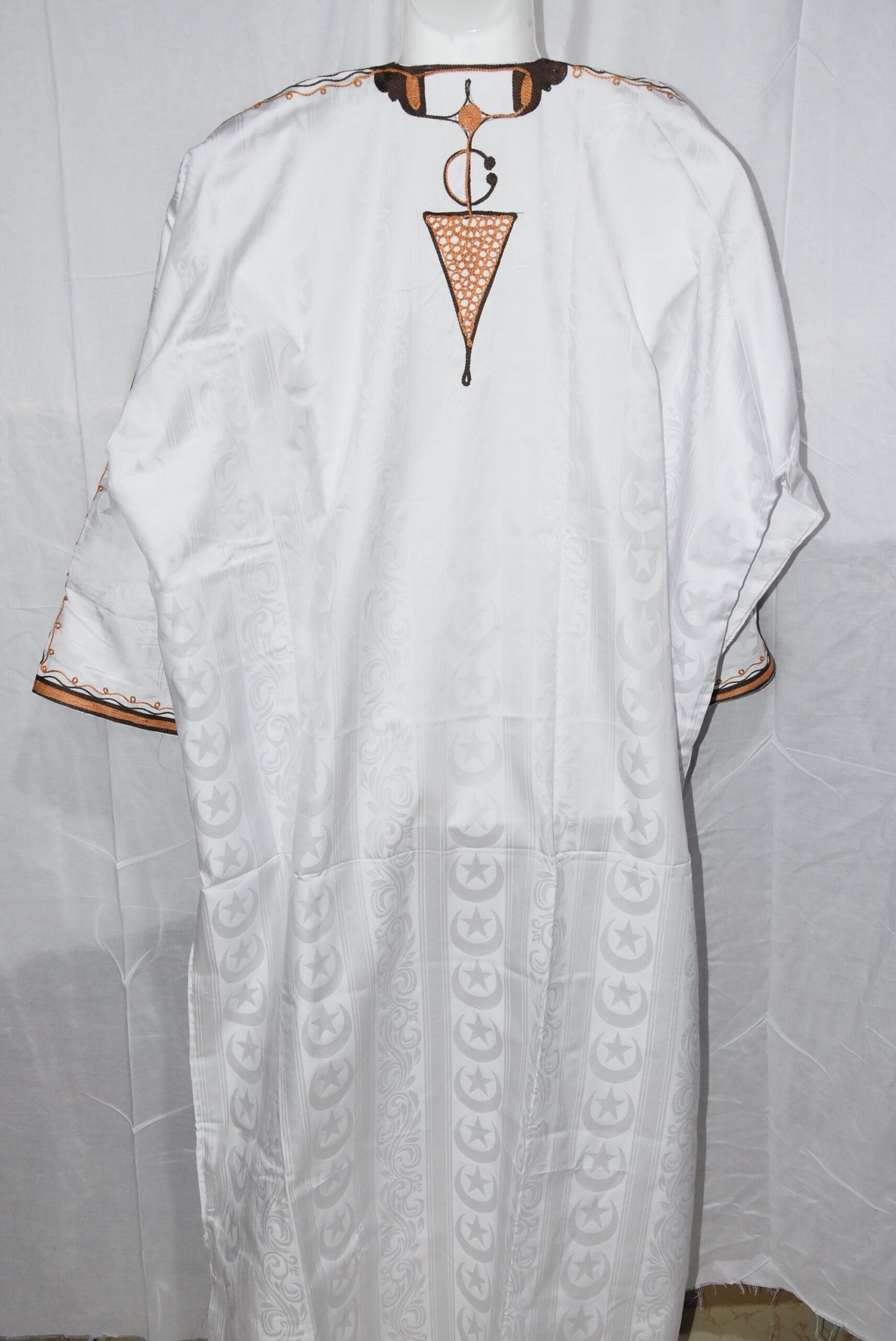 Handmade African Kaftan Tuareg Bleu Traditional Clothing Dress - Image 6