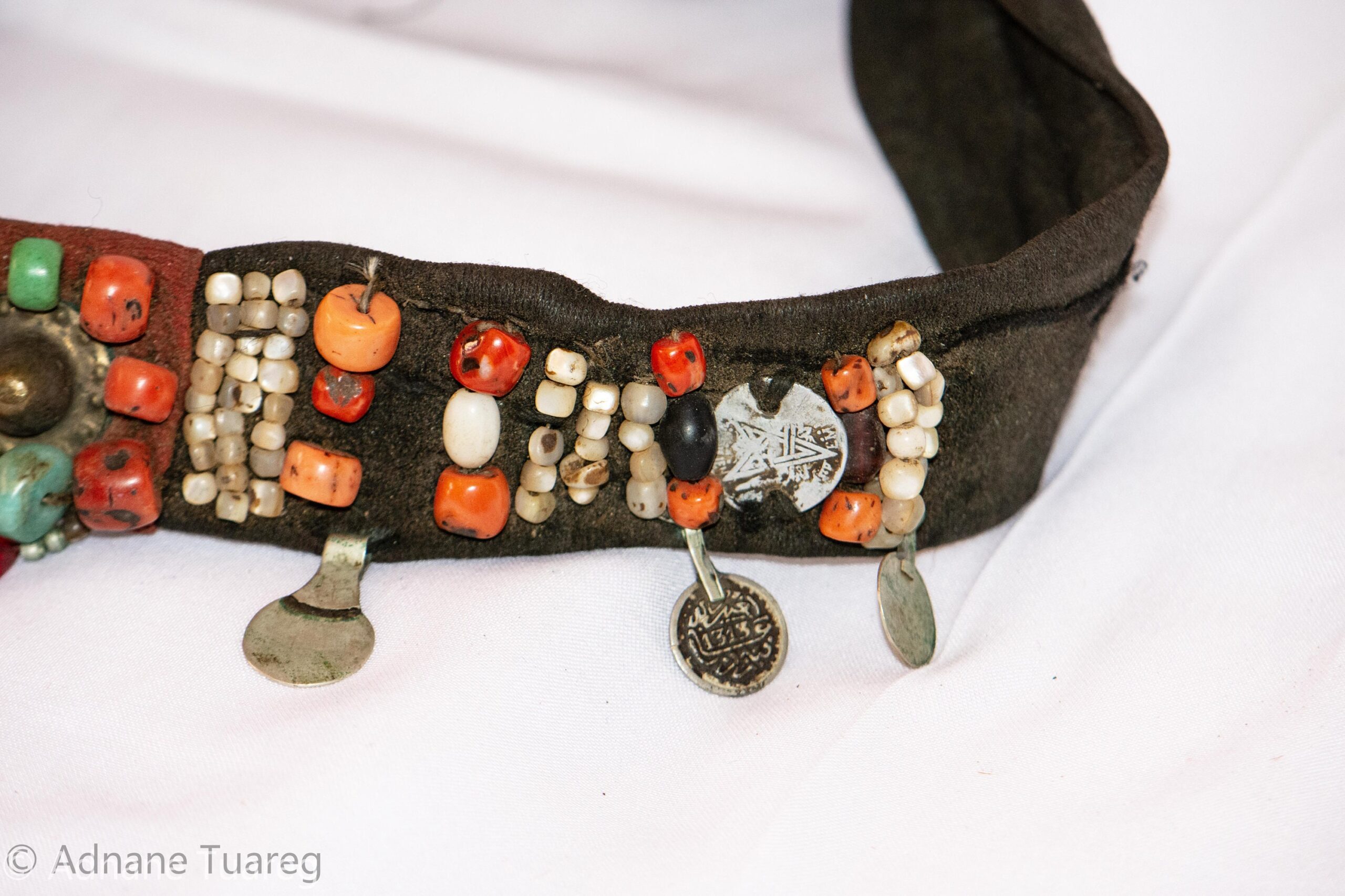 Headband Corail Antique Morocco, Authentic Head Ornament southern ZAGORA - Image 6