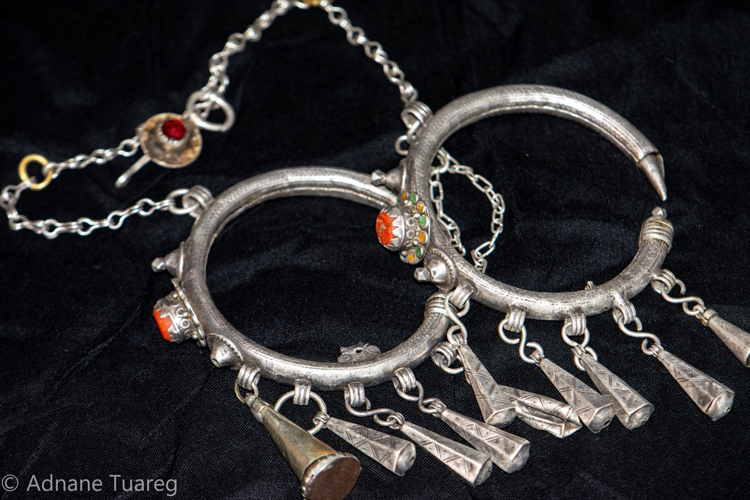 Antique Earrings Morocco - Silver Old Moroccan