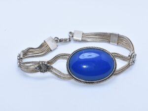 Bracelet silver 925 Bleu Bead Handmade