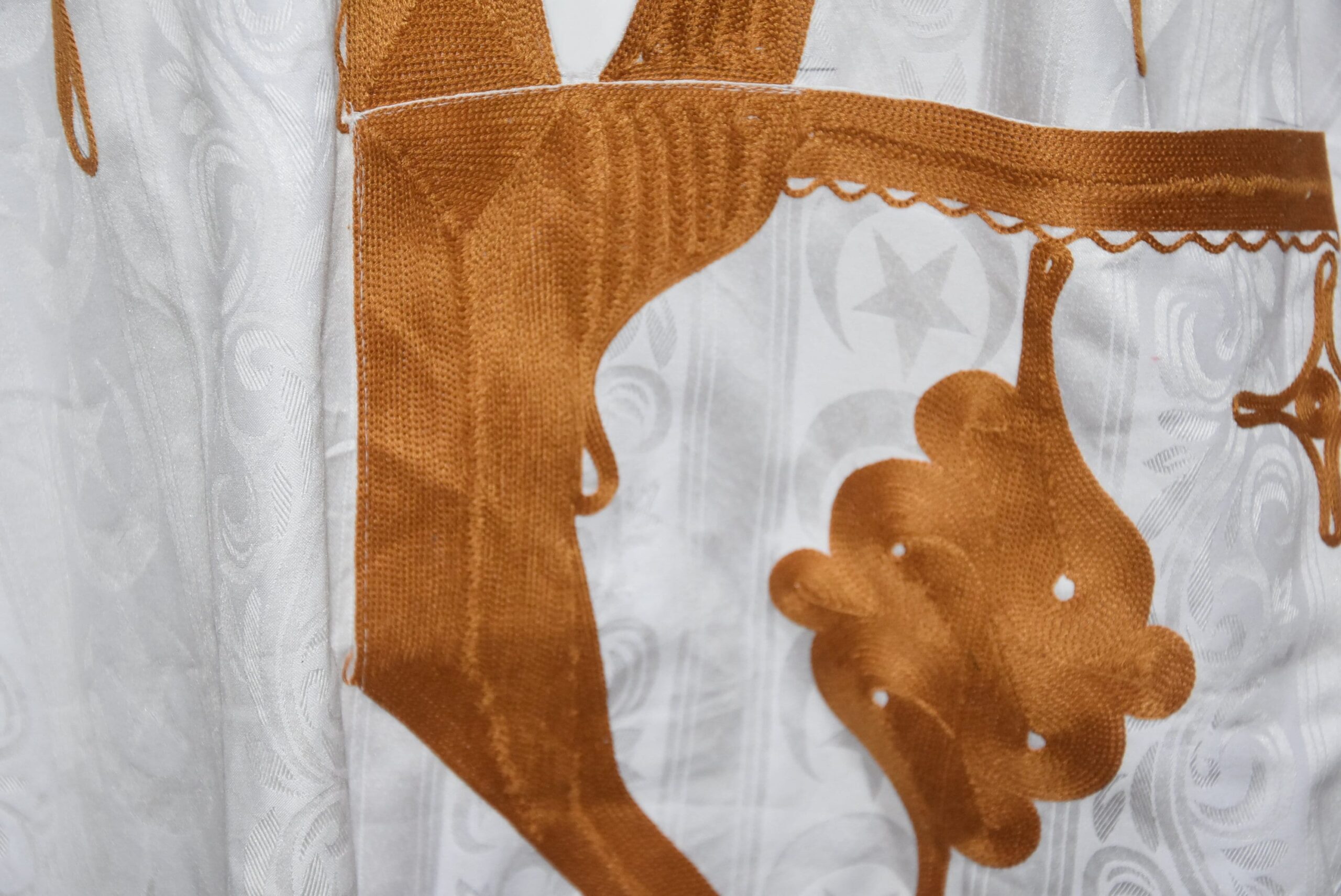 Hand Embroidered Cotton Tuareg Dress: Mauritanian Sahraoui Gandora - Image 5