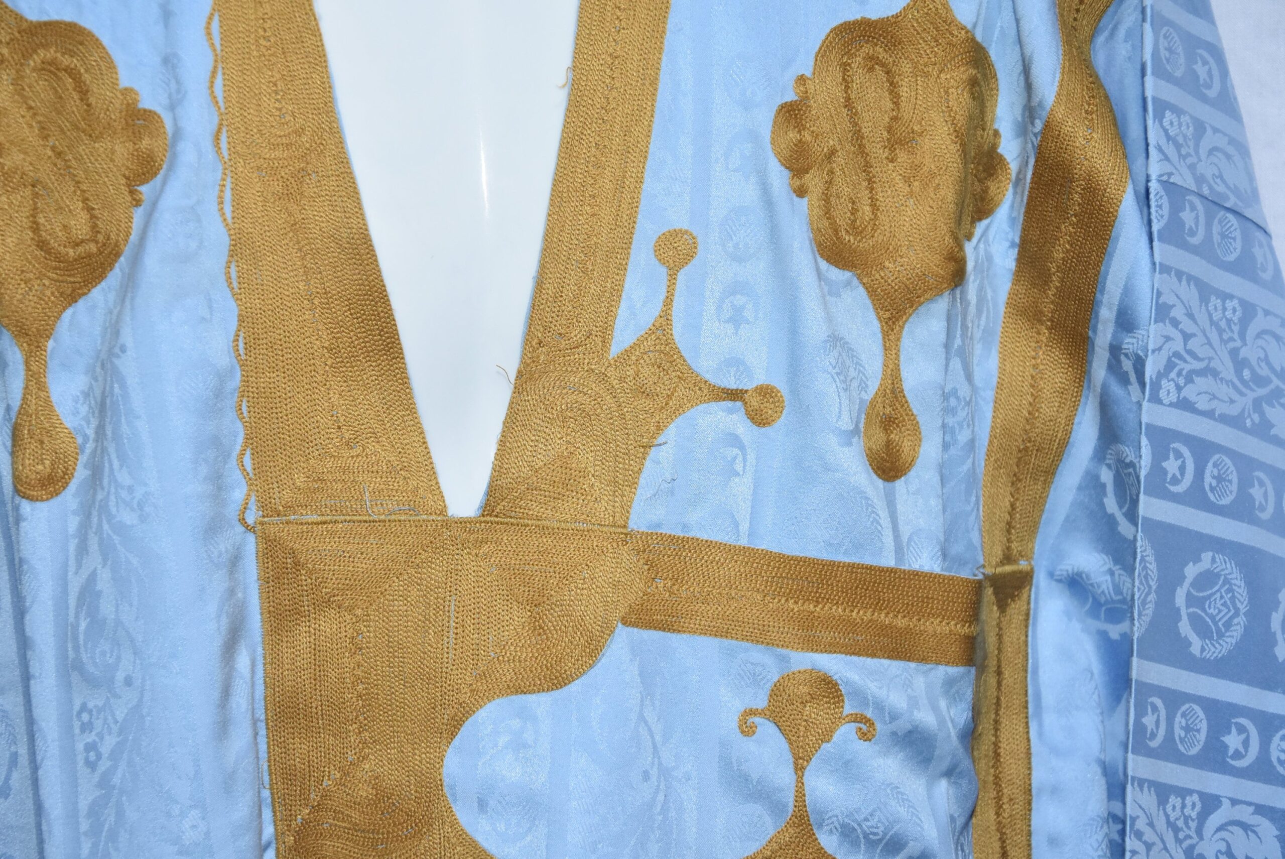 Hand Embroidered Cotton Tuareg Dress: Mauritanian Sahraoui Gandora - Image 9