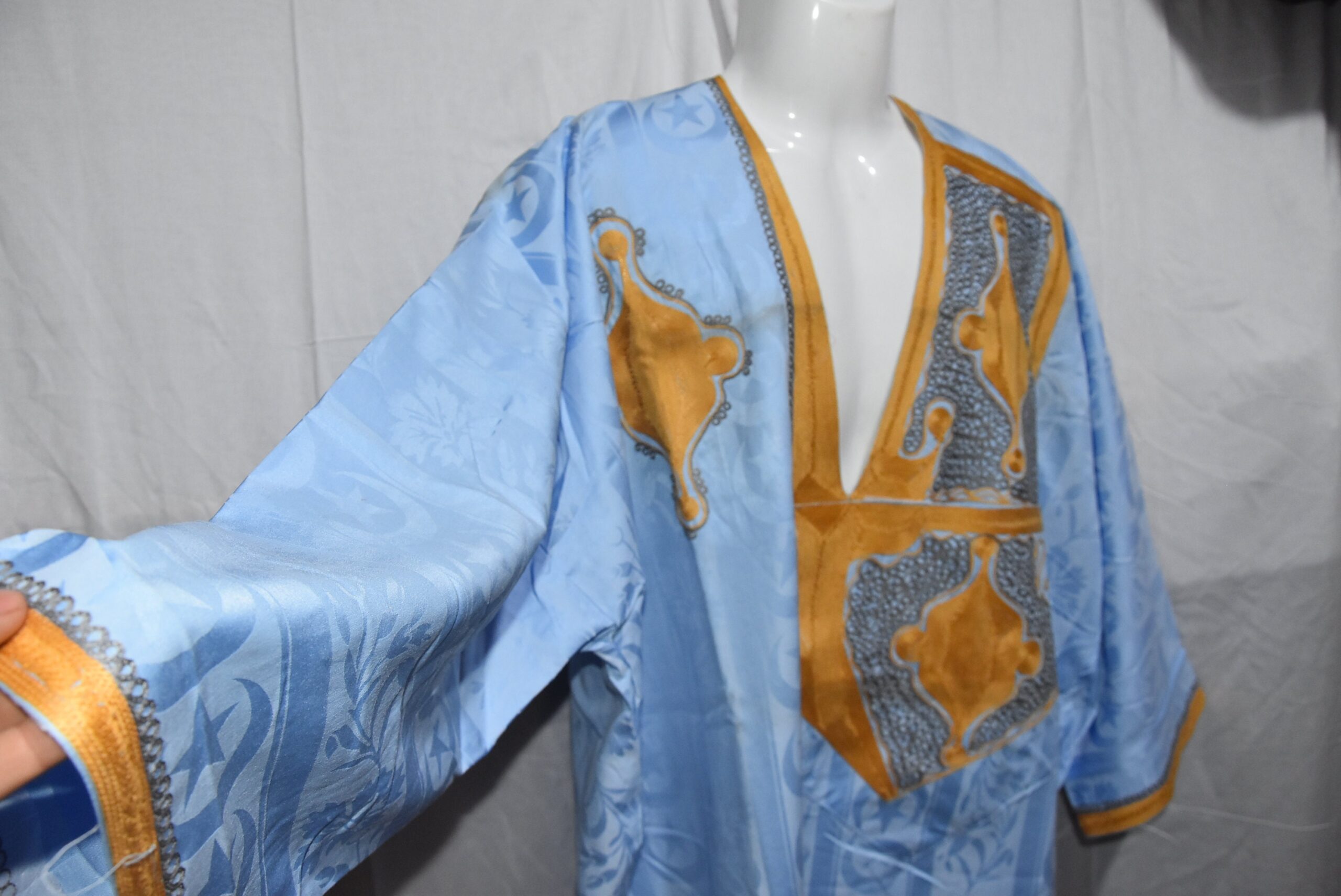 Mauritanian Tuareg Bleu Dress, Traditional Sahara Morocco Clothing - Image 7