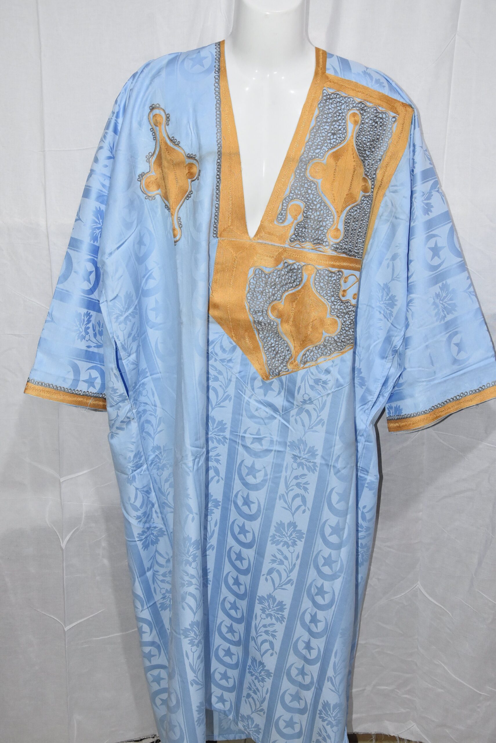 Mauritanian Tuareg Bleu Dress, Traditional Sahara Morocco Clothing - Image 5