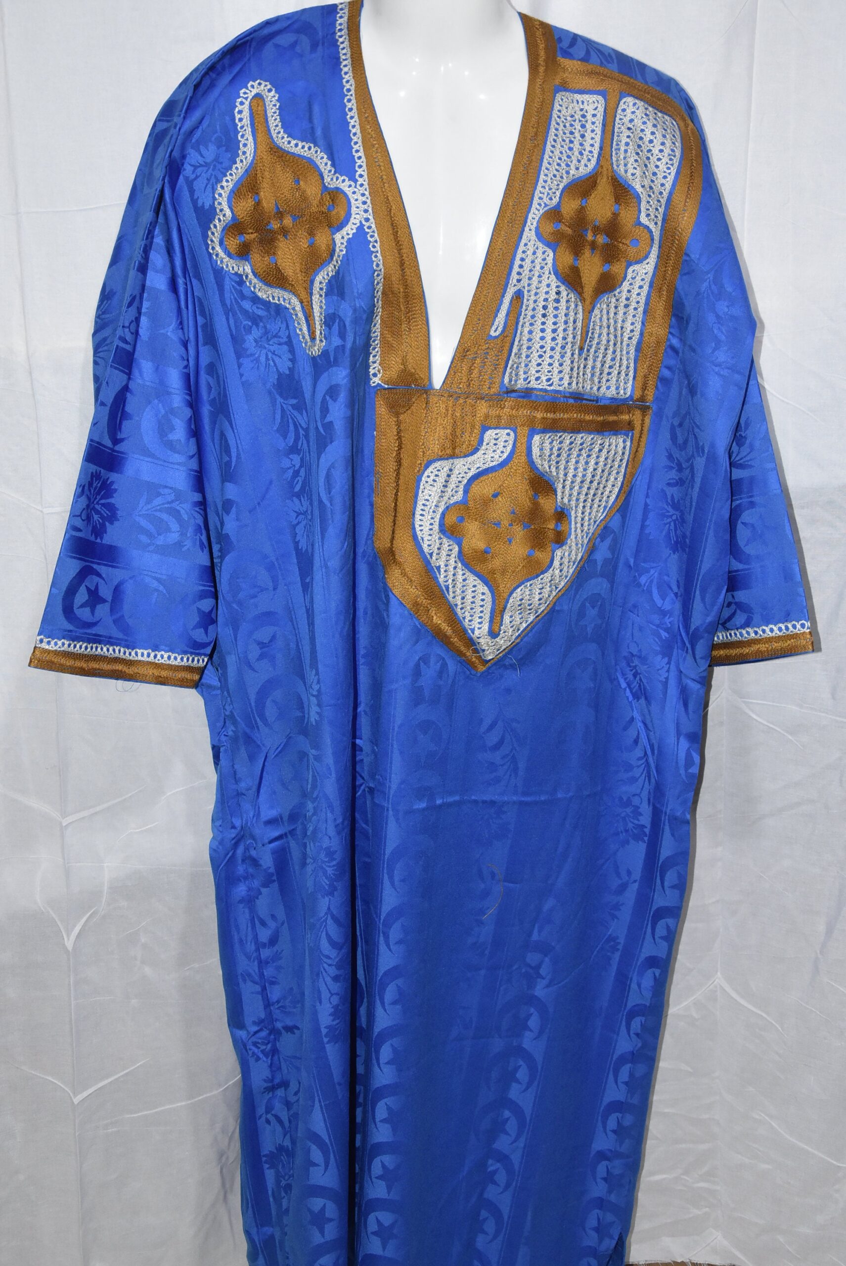 Mauritanian Tuareg Bleu Dress, Traditional Sahara Morocco Clothing - Image 9
