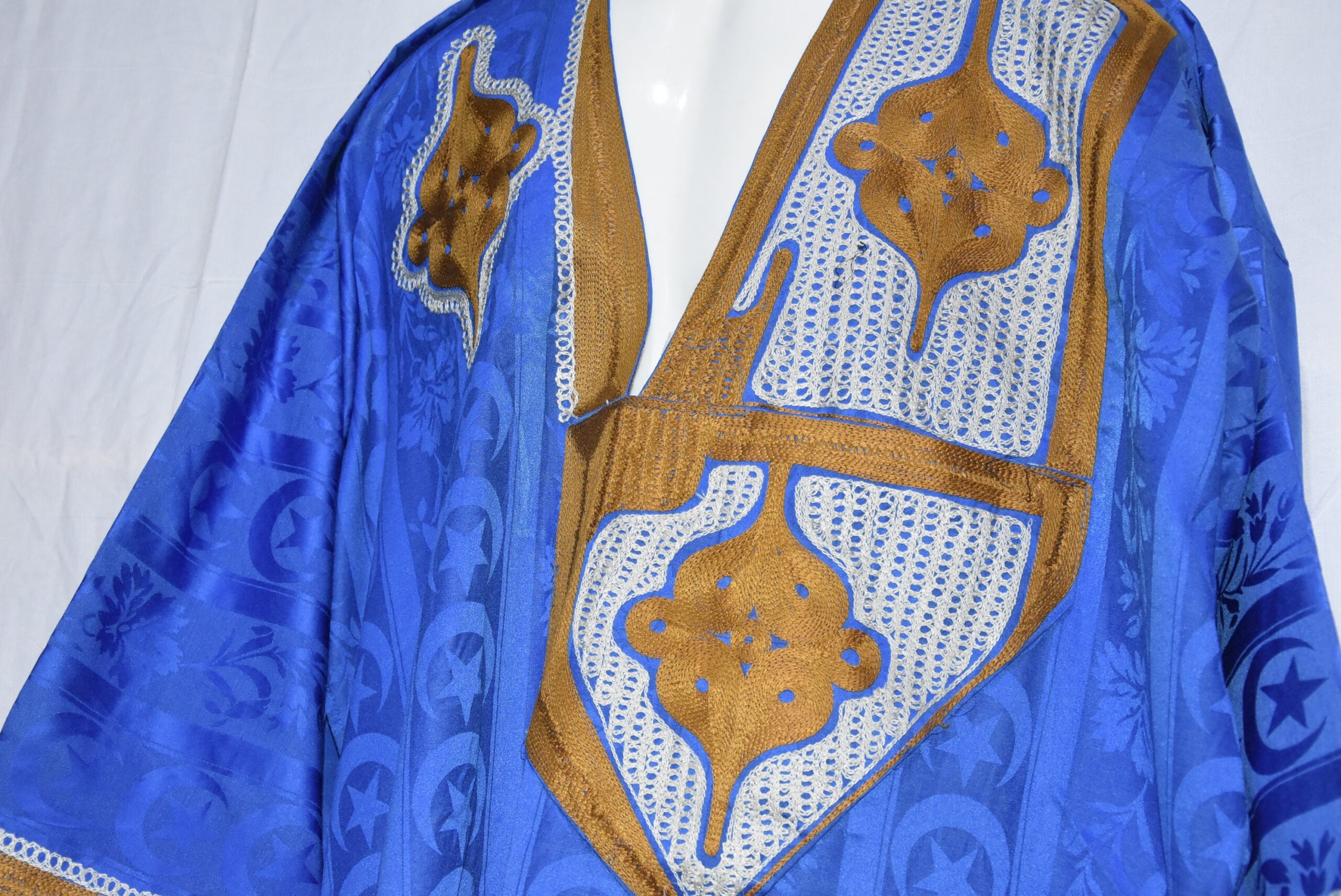 Mauritanian Tuareg Bleu Dress, Traditional Sahara Morocco Clothing - Image 3