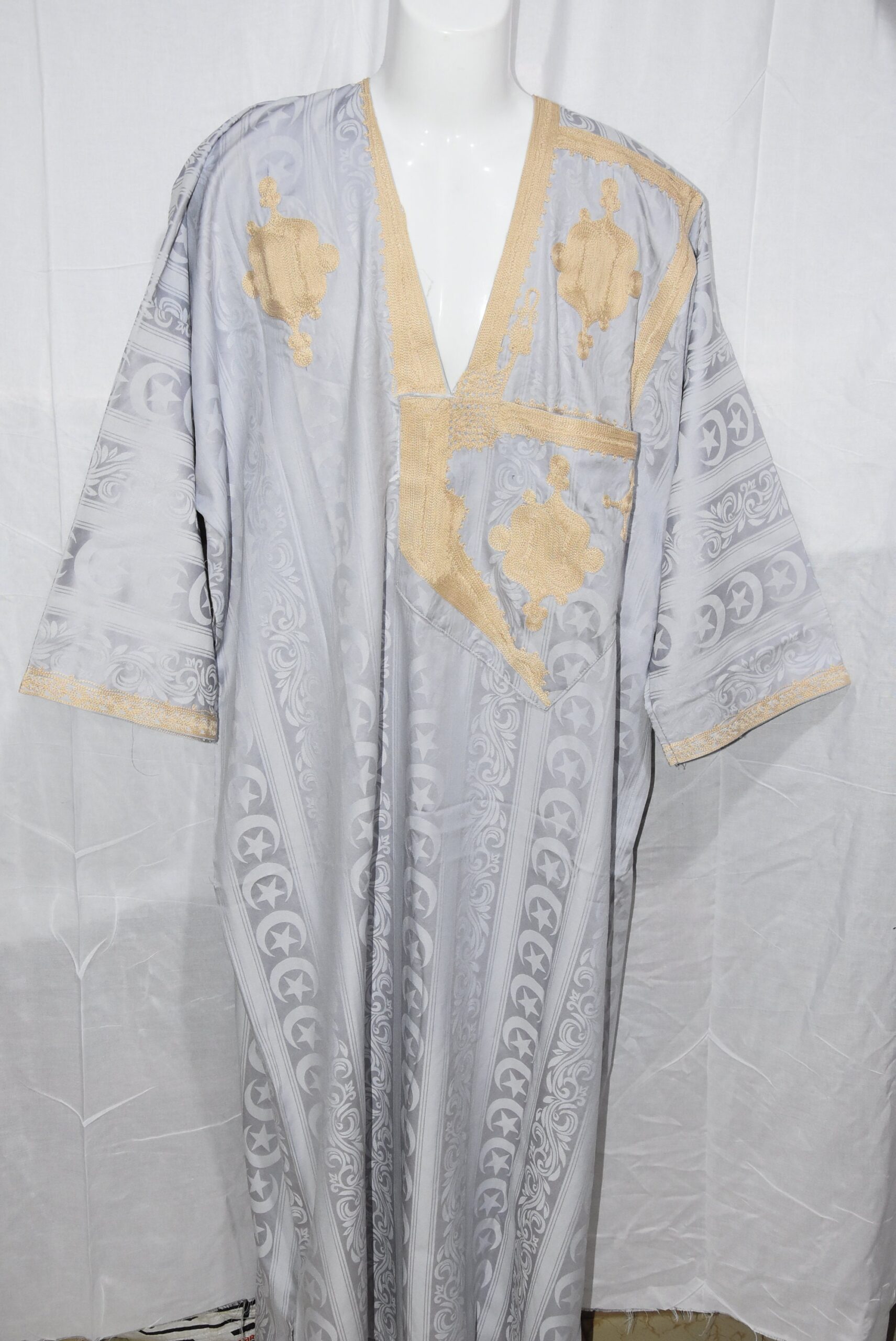 Handmade African Kaftan Tuareg Bleu Traditional Clothing Dress - Image 7
