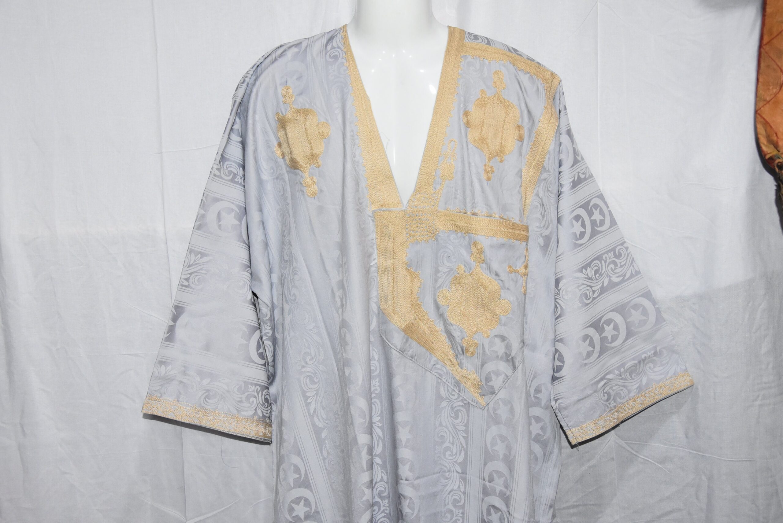 Handmade African Kaftan Tuareg Bleu Traditional Clothing Dress - Image 2
