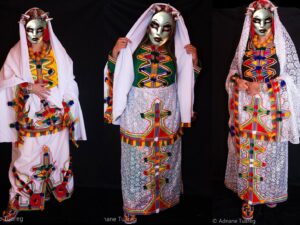 Berber Dress Set, Tamazight Set Complete With Headdress Halloween set, Tiznit Tafraout Wedding