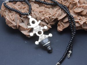 Africa, A silver cross pendant ~ 'croix de Tahoua' ~ from the Tuareg people of Niger