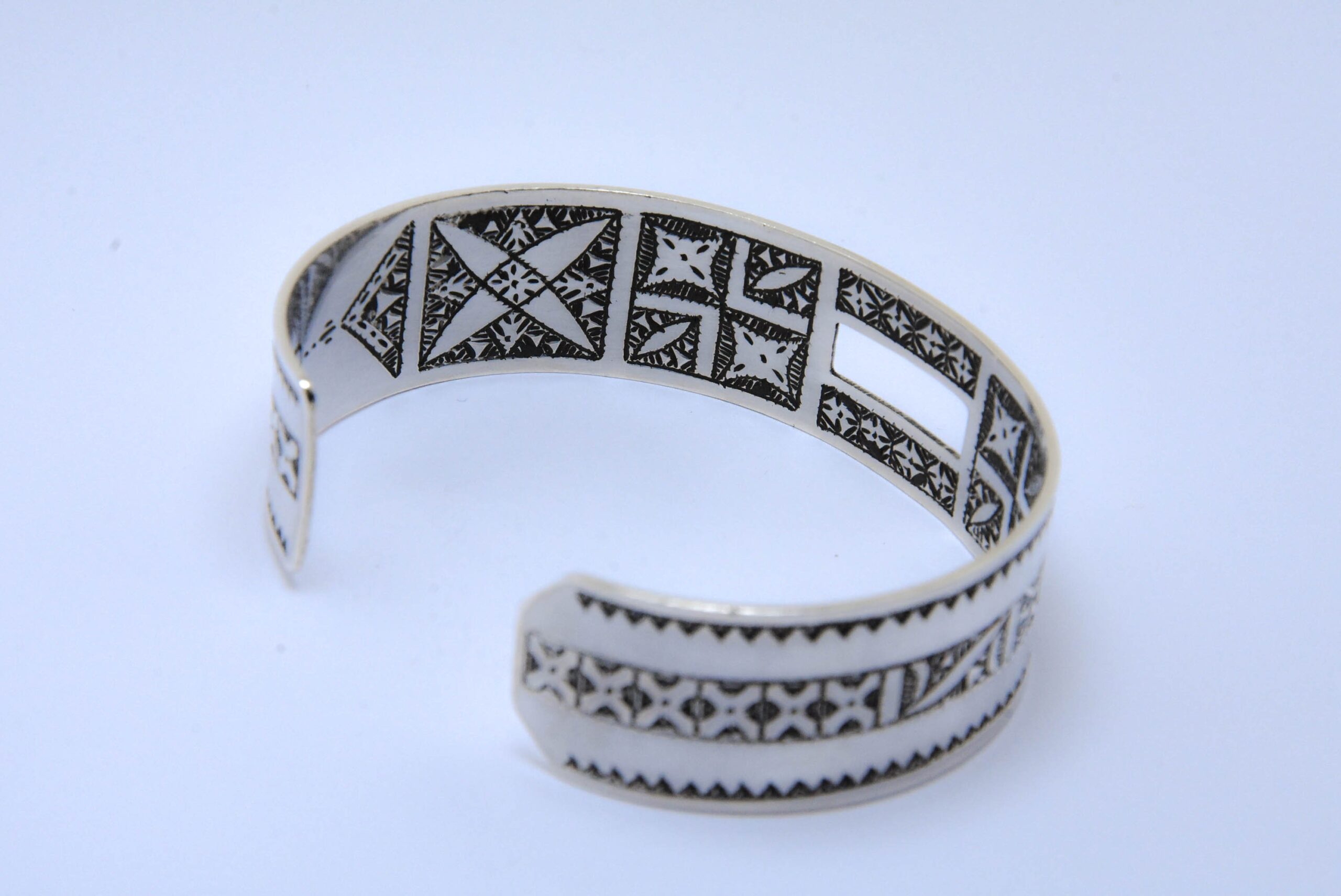 Bracelet Argent Touareg Handmade, Niger Cuff - Image 6