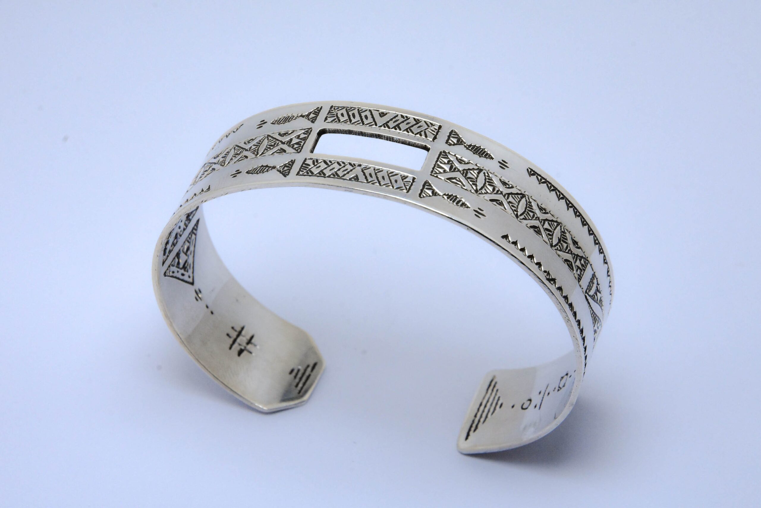 Bracelet Argent Touareg Handmade, Niger Cuff - Image 4