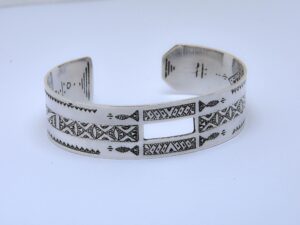 Bracelet Argent Touareg Handmade, Niger Cuff