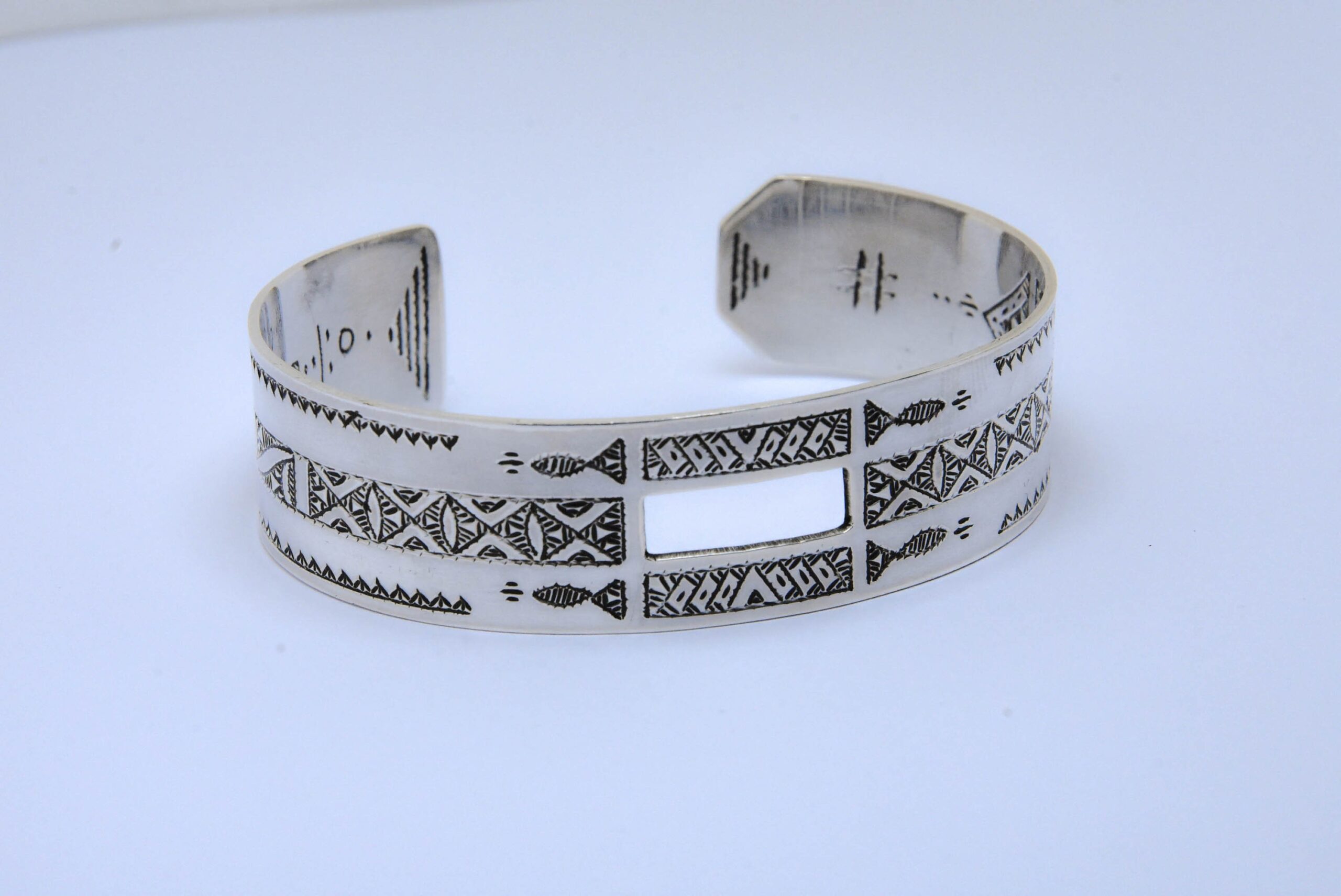 Bracelet Argent Touareg Handmade, Niger Cuff