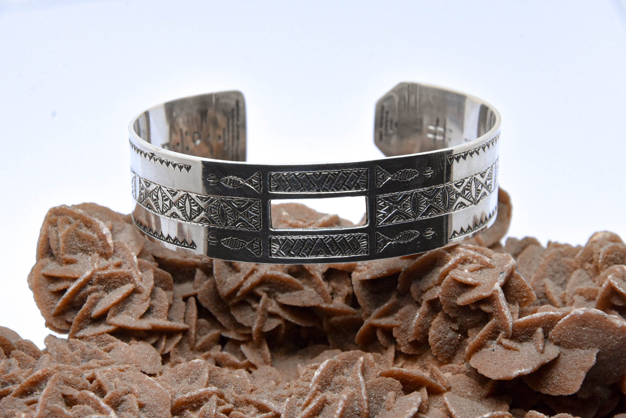 Bracelet Argent Touareg Handmade, Niger Cuff - Image 7