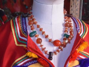Berber Coral Necklace: North African Amulet Jewelry