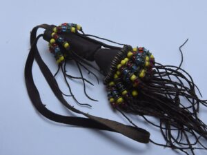 Tuareg Leather Box kajal, Touareg kohl bottle - eyeliner empty