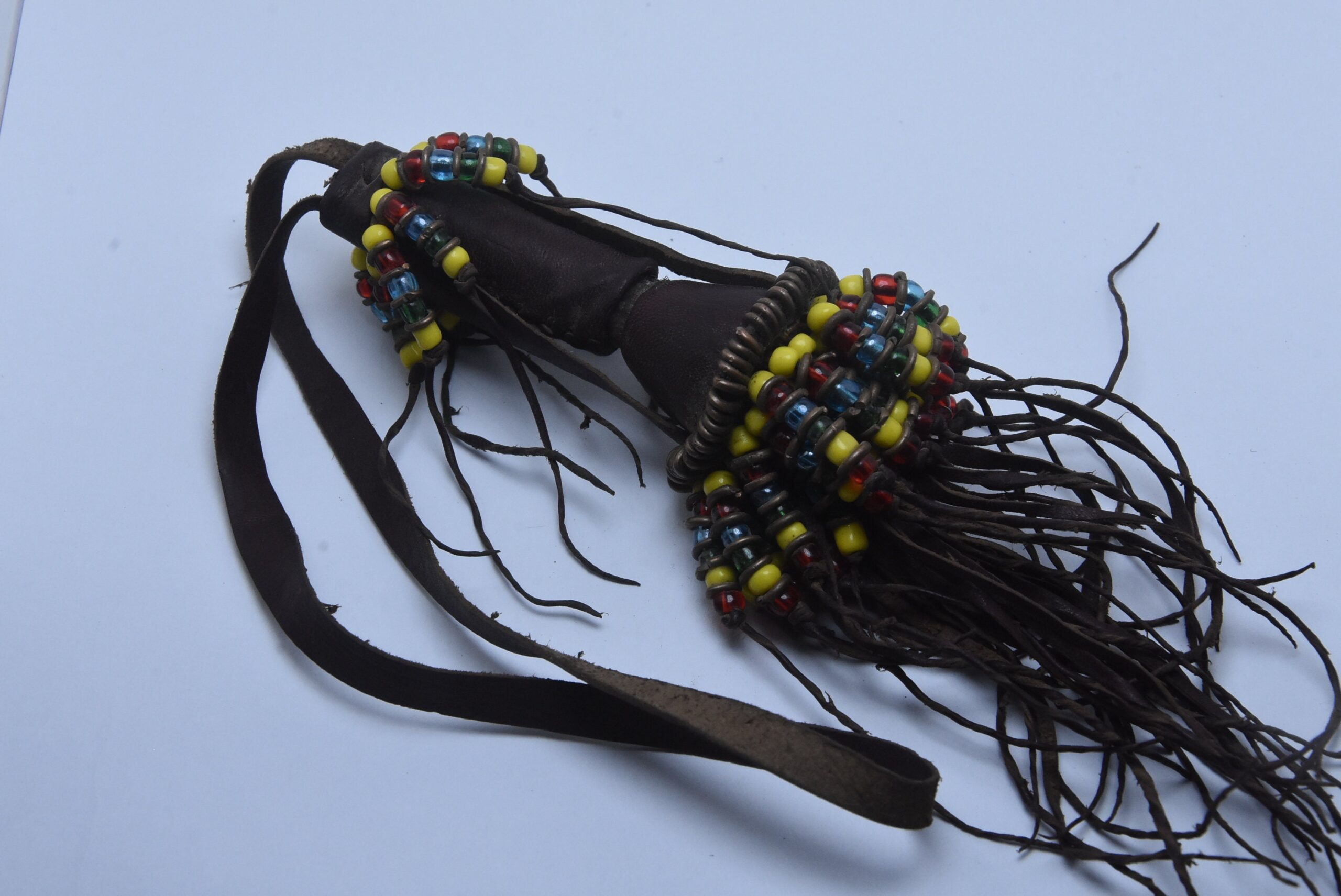 Tuareg Leather Box kajal, Touareg kohl bottle - eyeliner empty