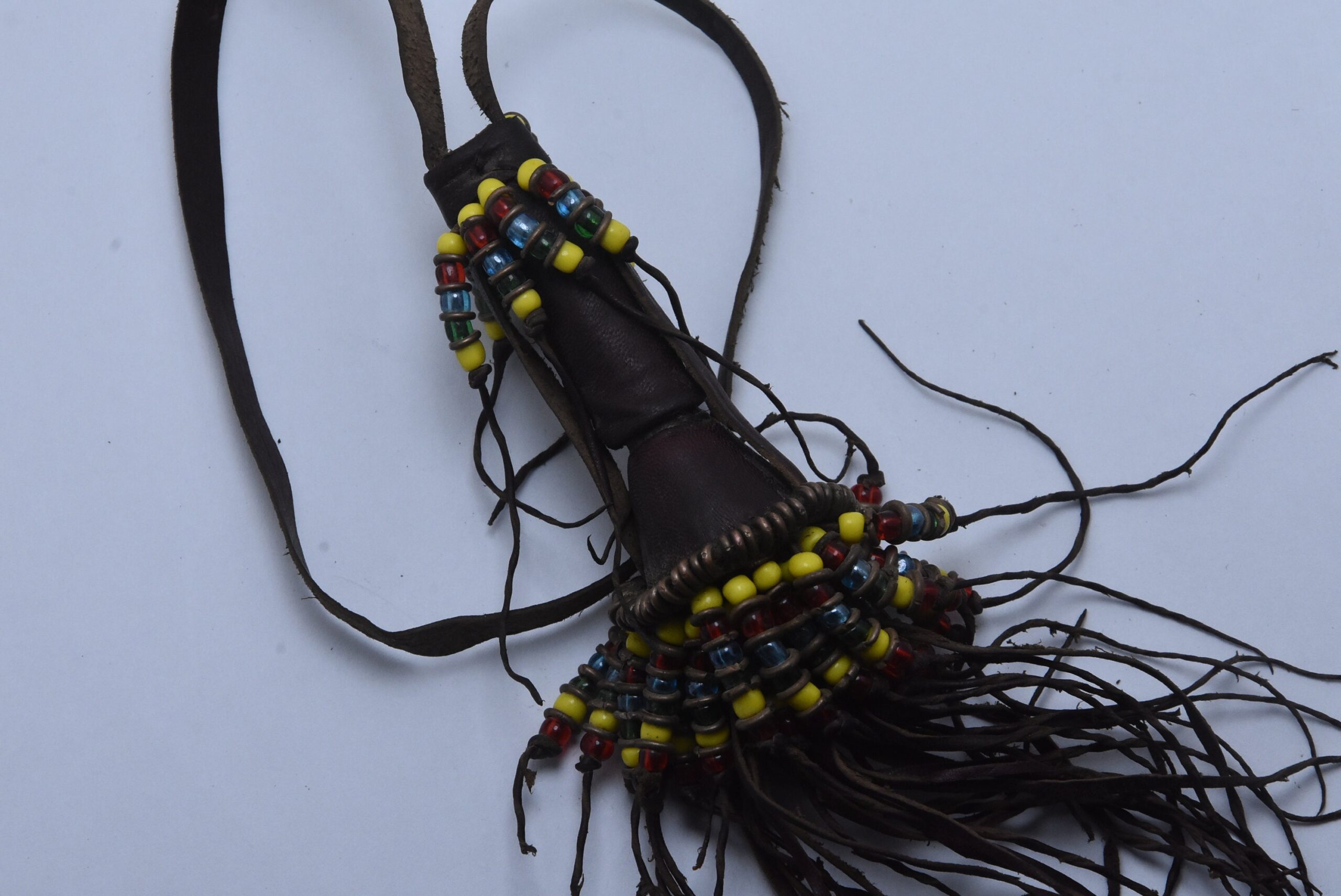 Tuareg Leather Box kajal, Touareg kohl bottle - eyeliner empty - Image 5