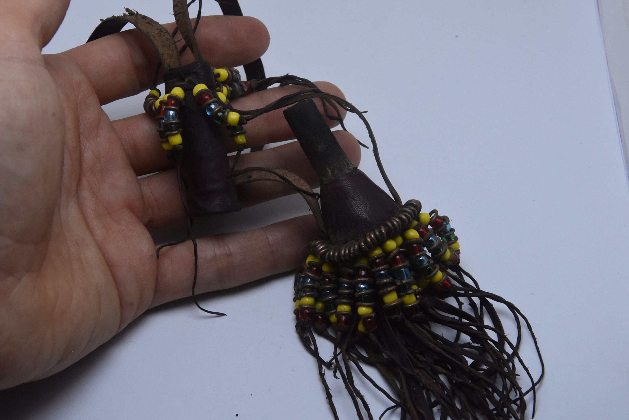 Tuareg Leather Box kajal, Touareg kohl bottle - eyeliner empty - Image 4