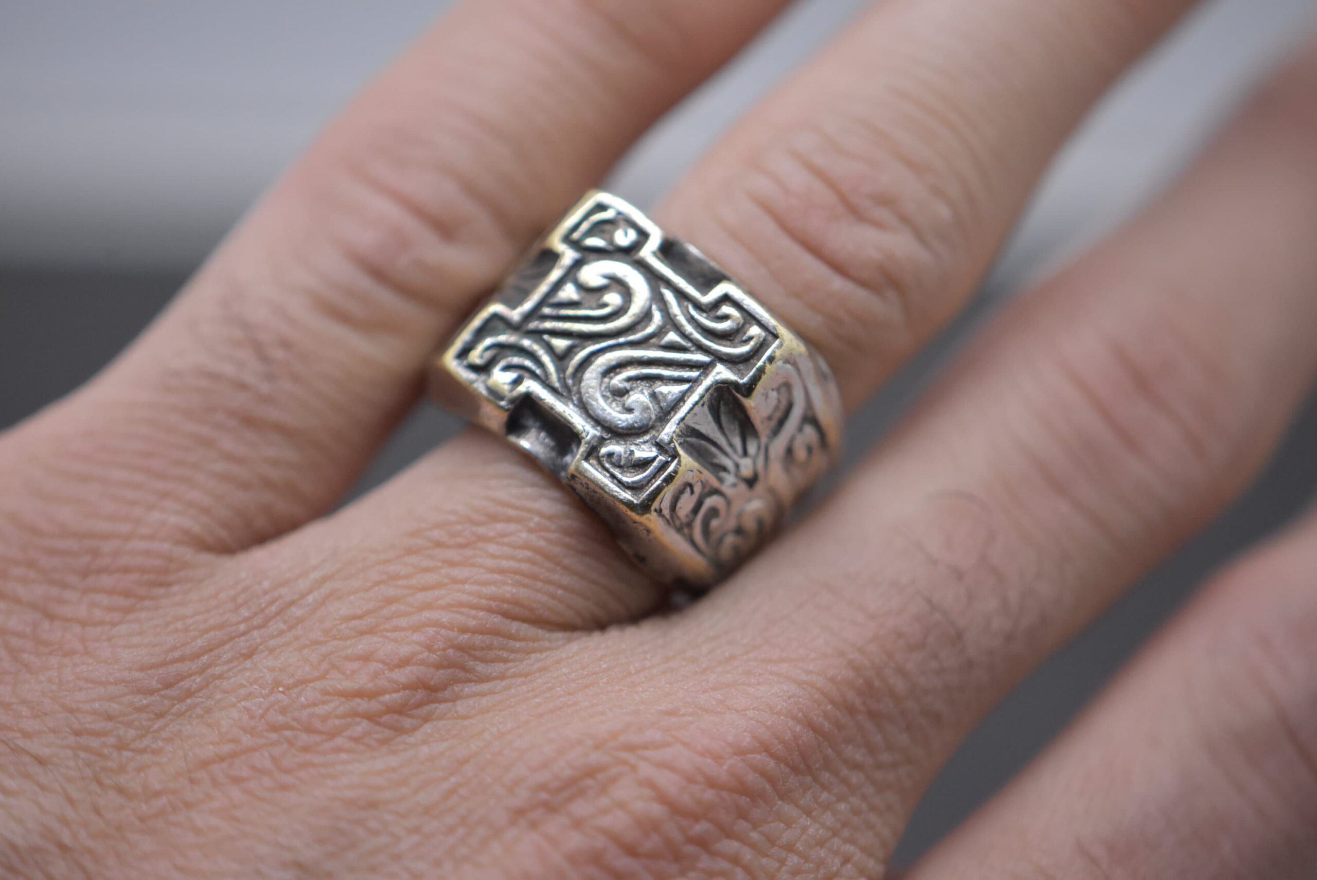 tuareg handmade silver ting, boho ring