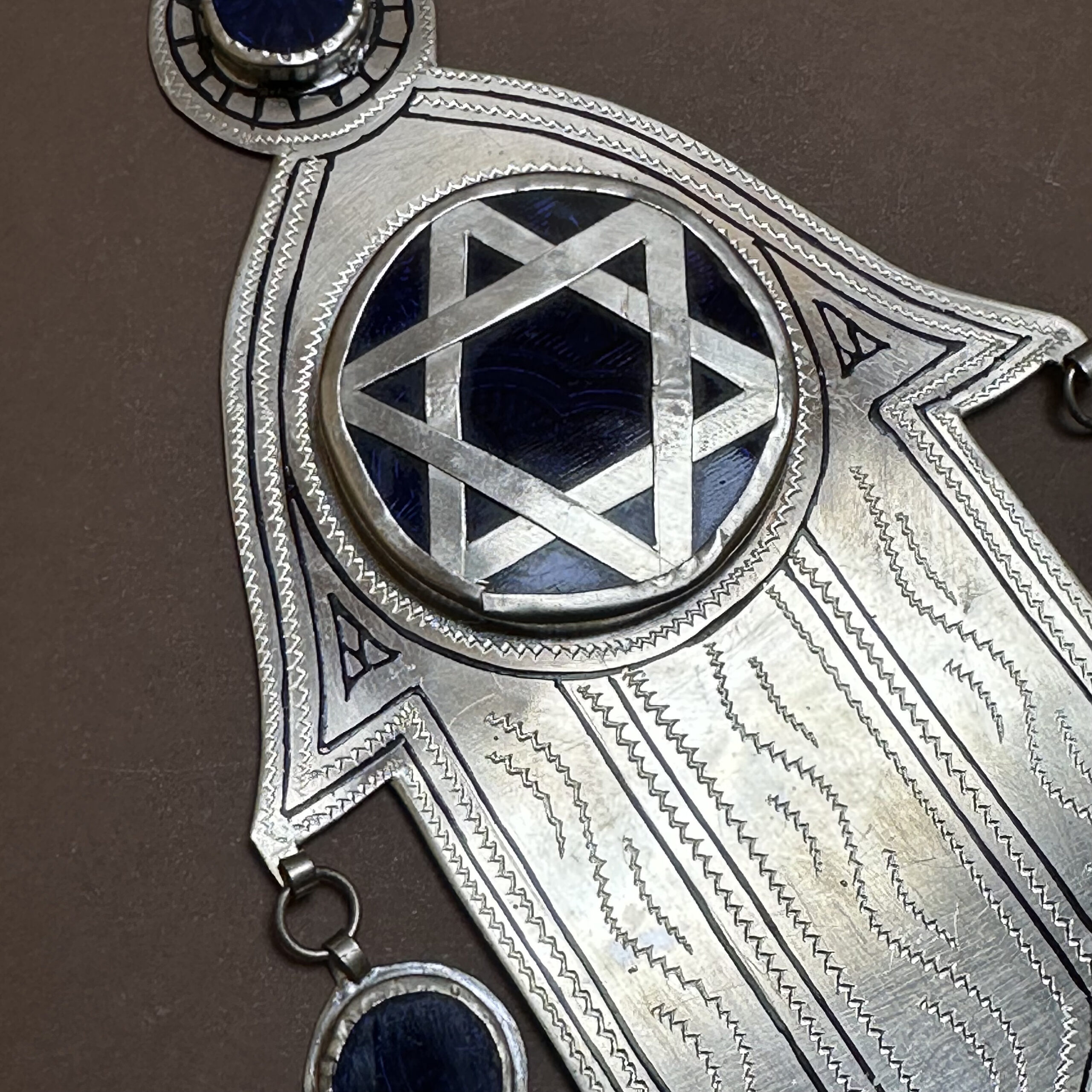 Handmade Berber Hamsa: Moroccan 925 Silver Ethnic Khamsa - Image 8