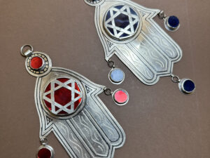 Handmade Berber Hamsa: Moroccan 925 Silver Ethnic Khamsa